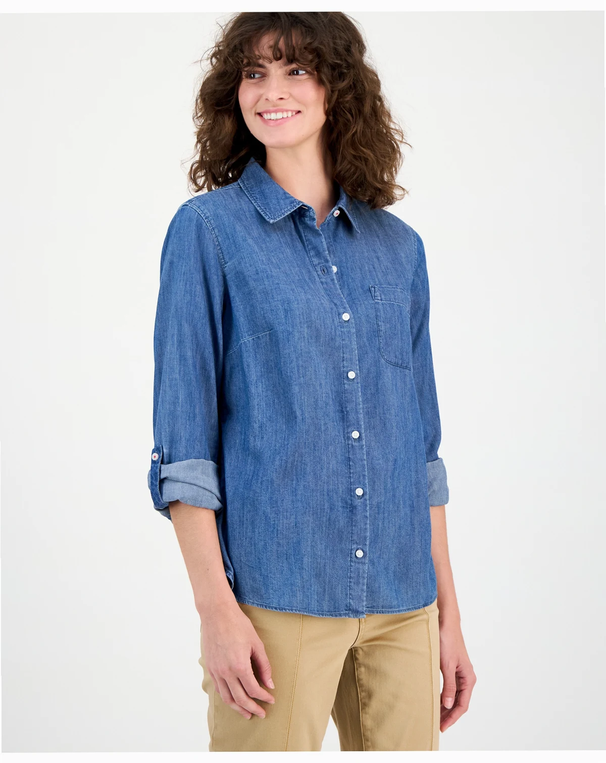 Jeans Women's Chambray Utility Shirt