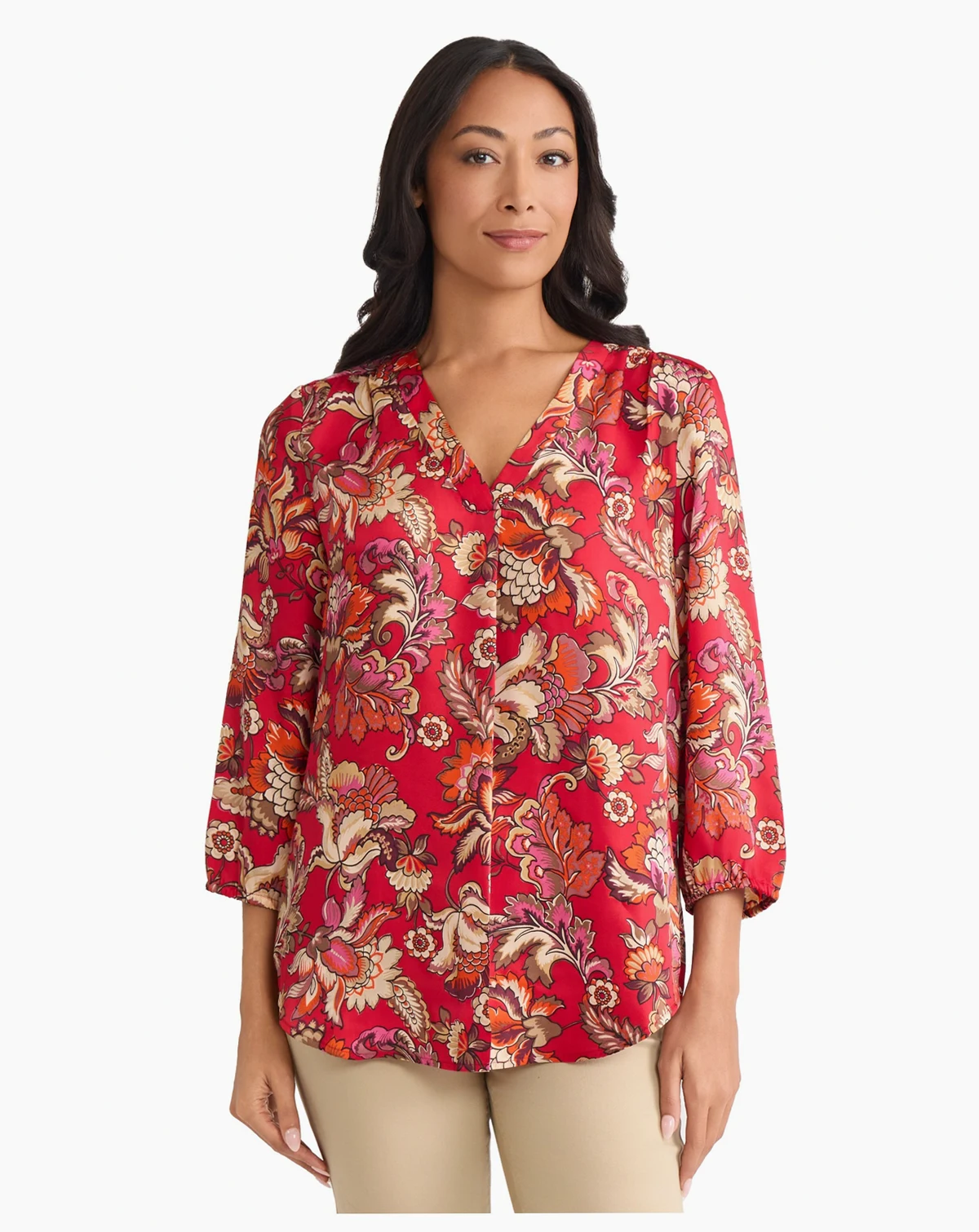 Women's V-Neck Tunic Top