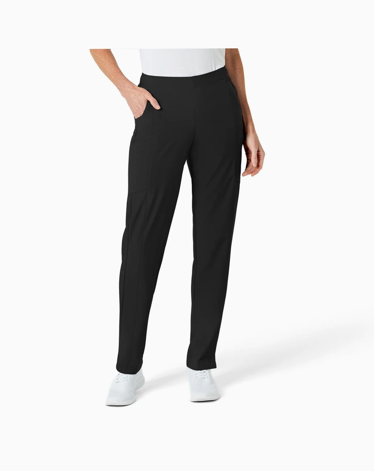 Petite W123 Flat Front Cargo Scrub Pant