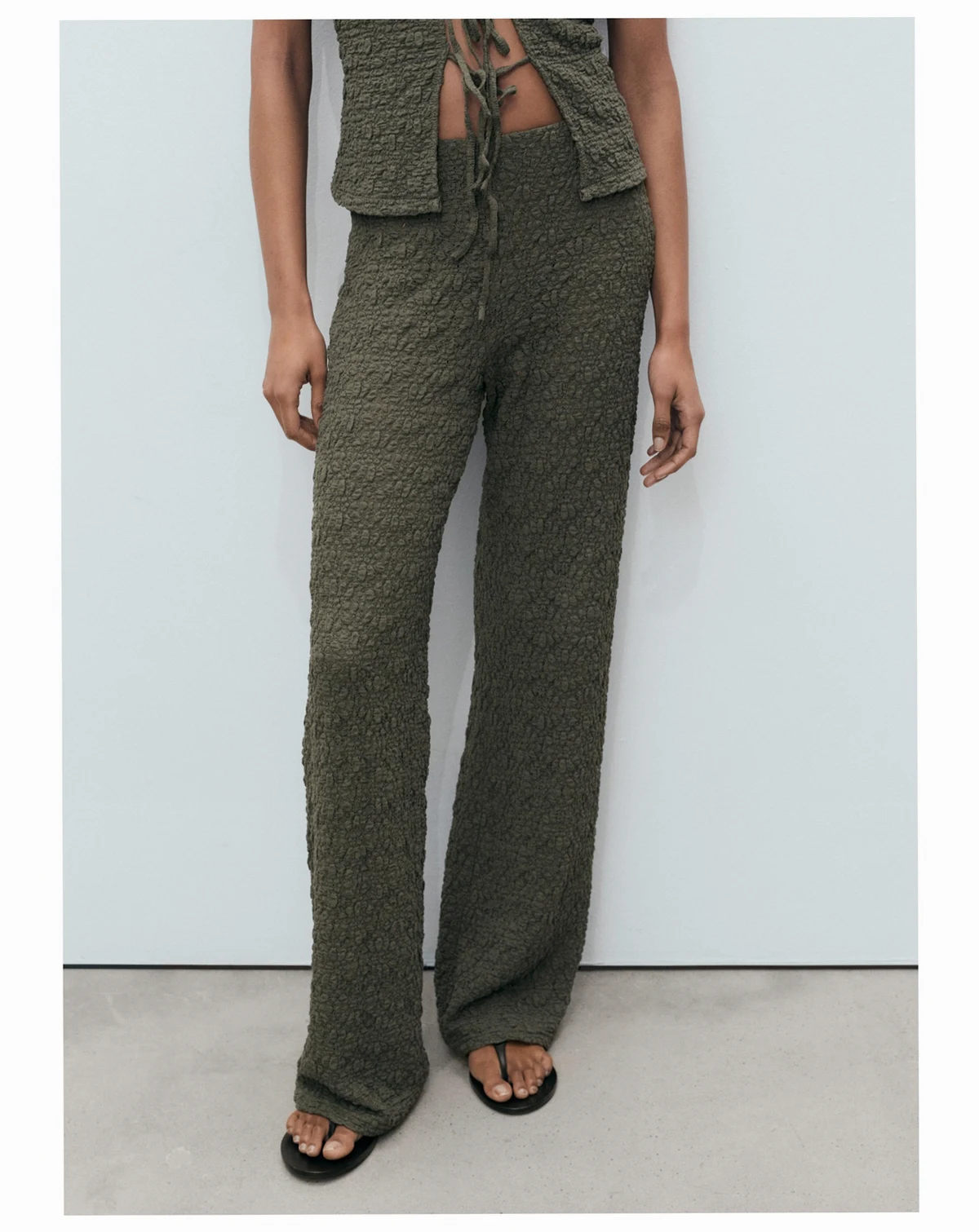 Women's Straight Textured Pants