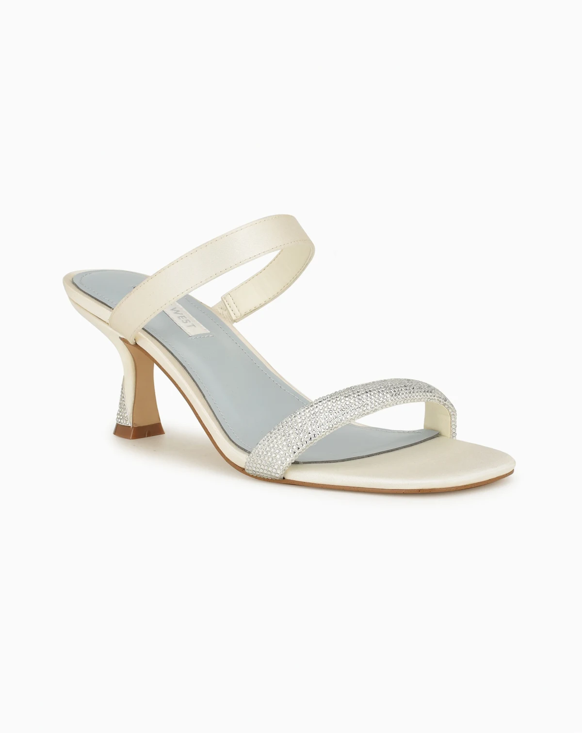 Women's Shimme Bridal Tapered Heel Dress Sandals