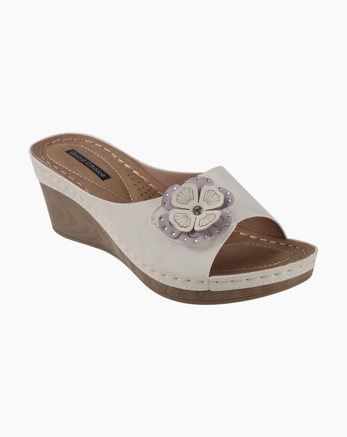 Women's Naples Flower Wedge Sandals
