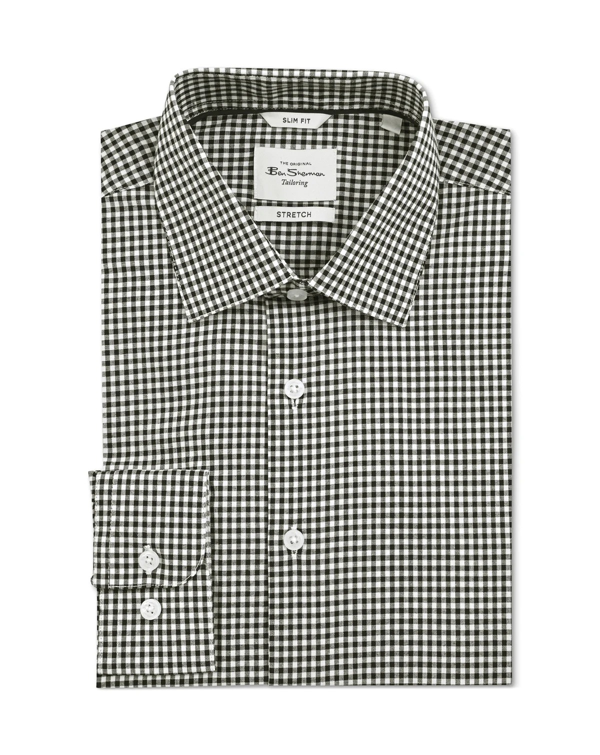 Men's Slim-Fit Gingham Shirt