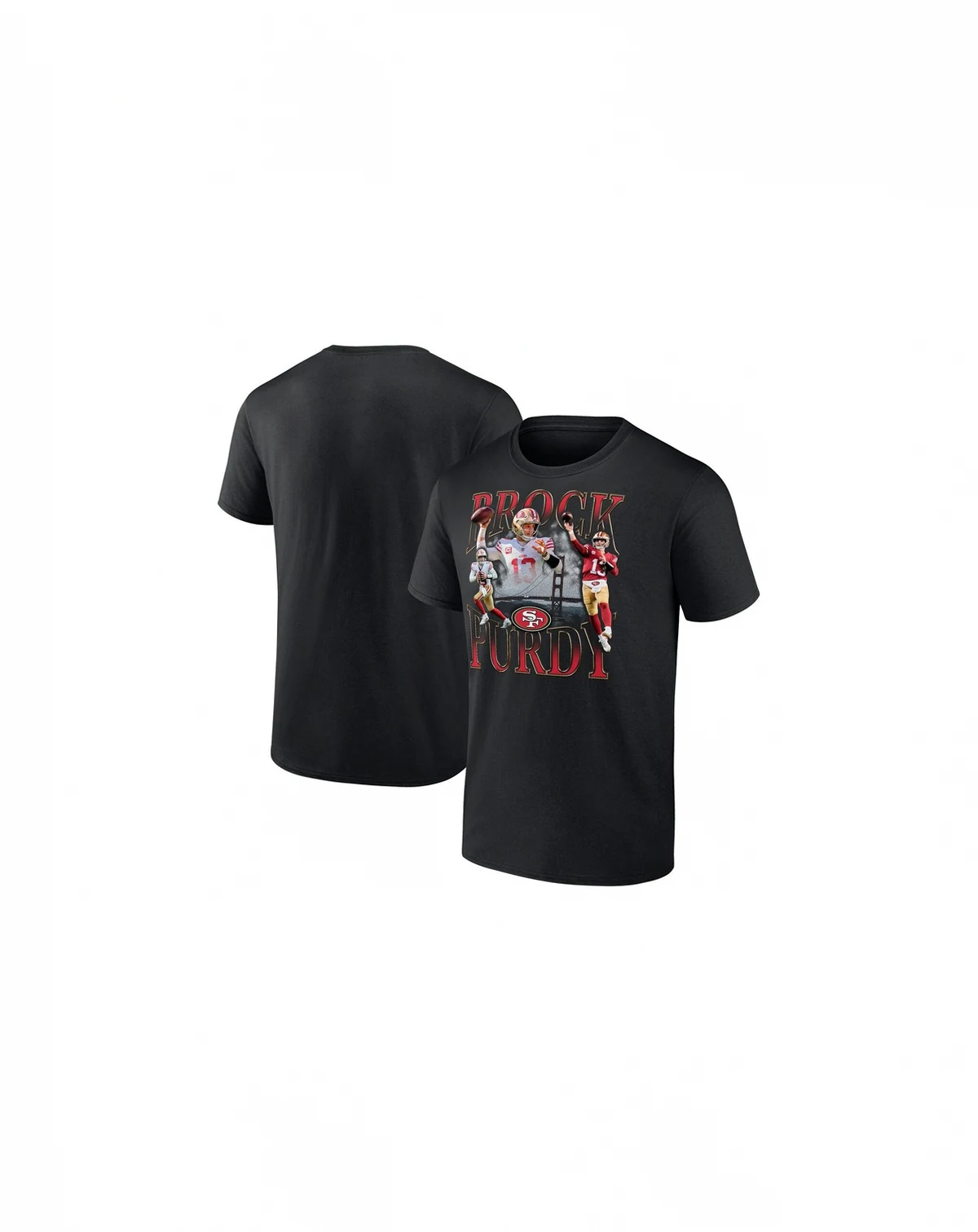 Men's Brock Purdy Black San Francisco 49ers Notorious Player Graphic T-Shirt