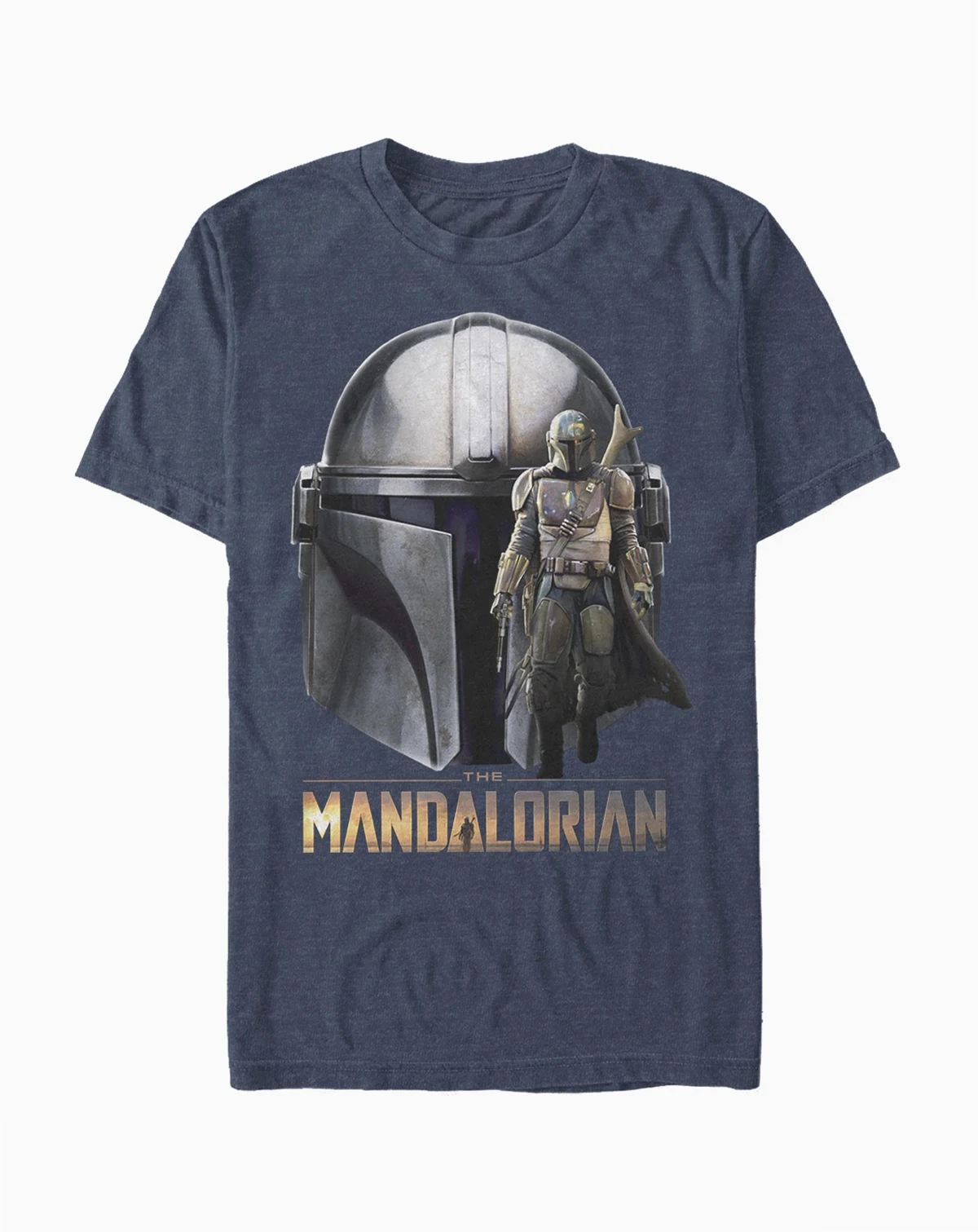 Men's Star Wars Mandalorian Mando Head Short Sleeve T-shirt