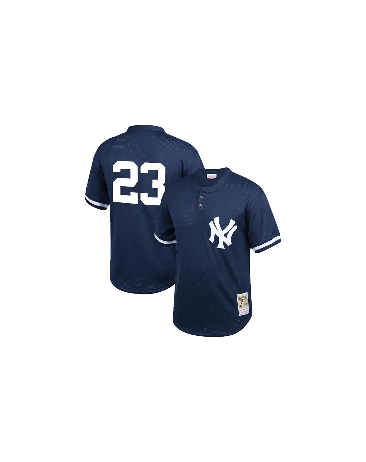 Men's Don Mattingly Navy New York Yankees Cooperstown Collection Big and Tall Mesh Batting Practice Jersey