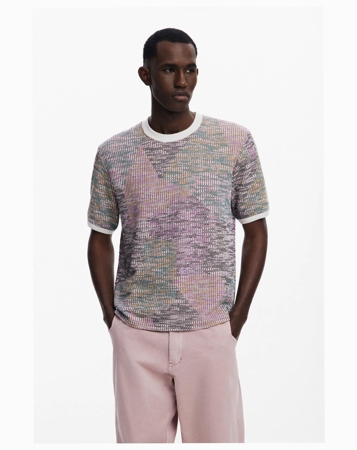 Men's Heathered short-sleeve T-shirt