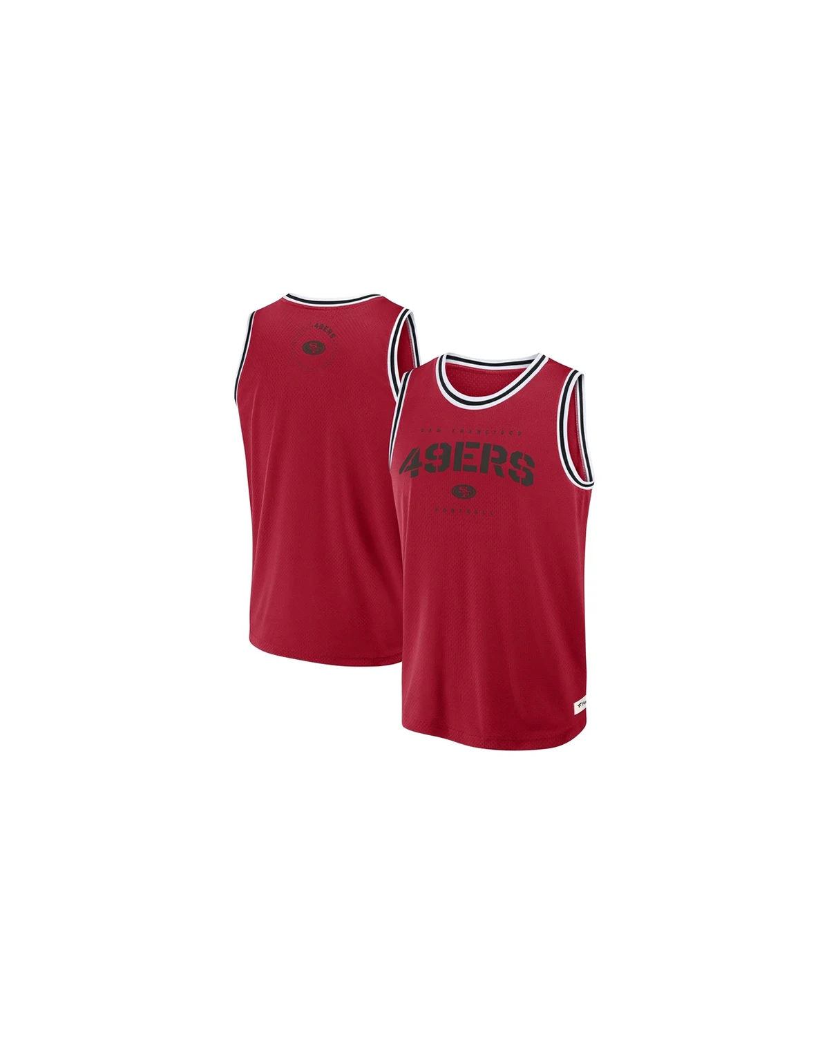 Men's Scarlet San Francisco 49ers Elements Future Ground Jersey Tank Top