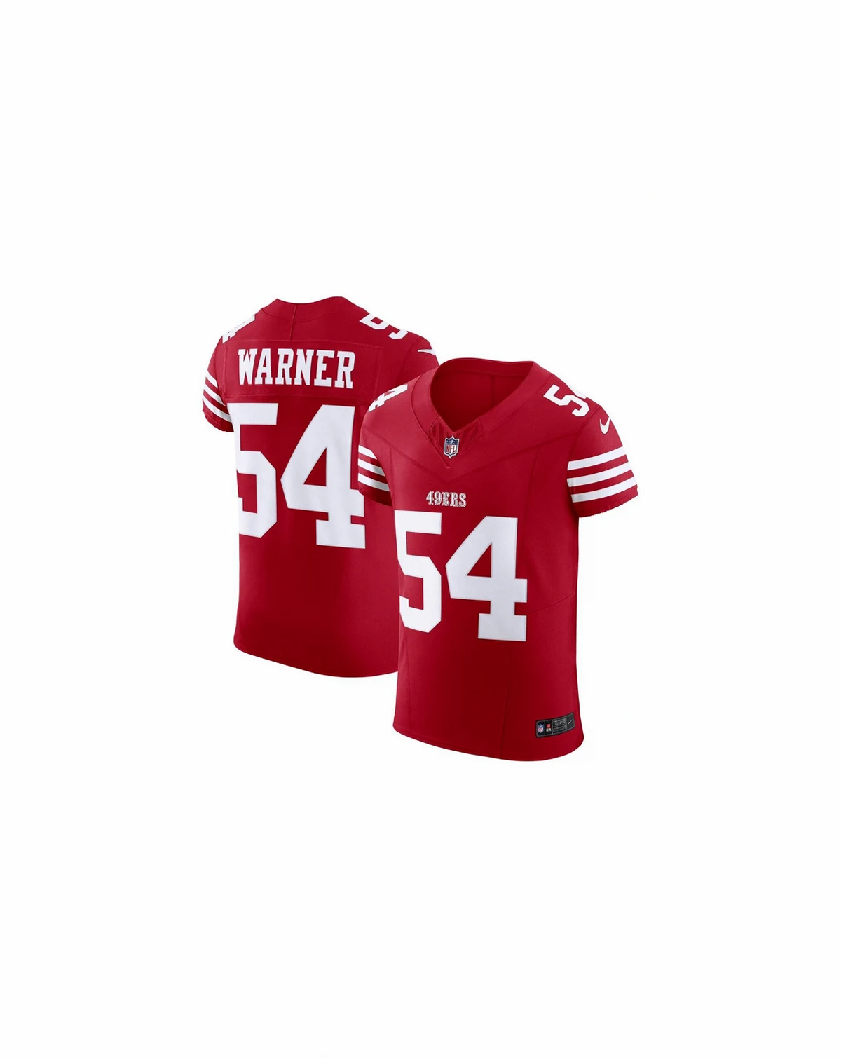 Men's Fred Warner Scarlet San Francisco 49ers Vapor F.U.S.E. Elite Jersey