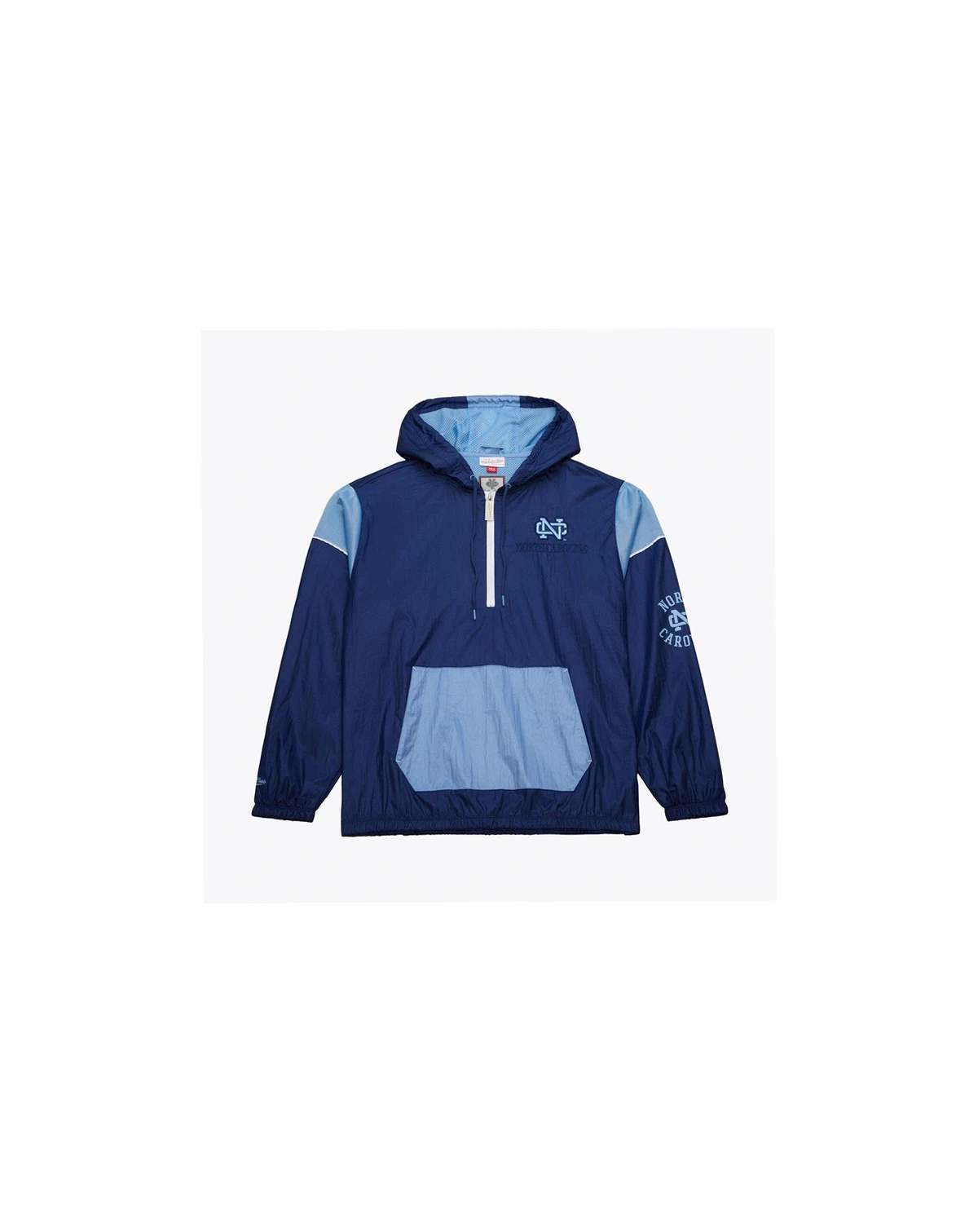 Men's Navy North Carolina Tar Heels Anorak Vintage Logo Half-Zip Hoodie Jacket