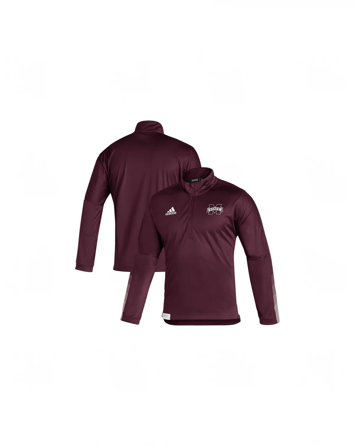 Men's Maroon Mississippi State Bulldogs 2021 Sideline Quarter-Zip Jacket