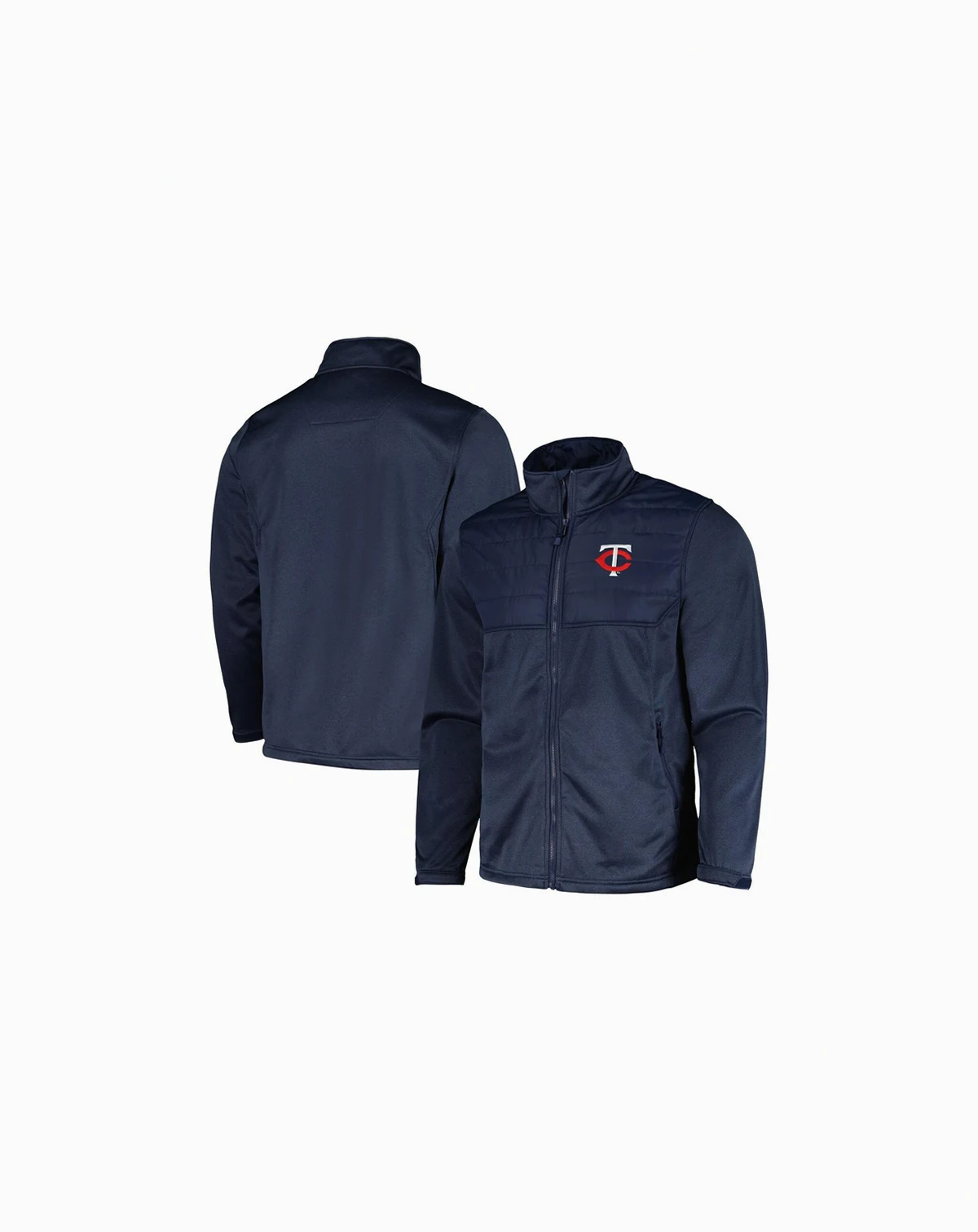 Men's Heather Navy Minnesota Twins Explorer Full-Zip Jacket