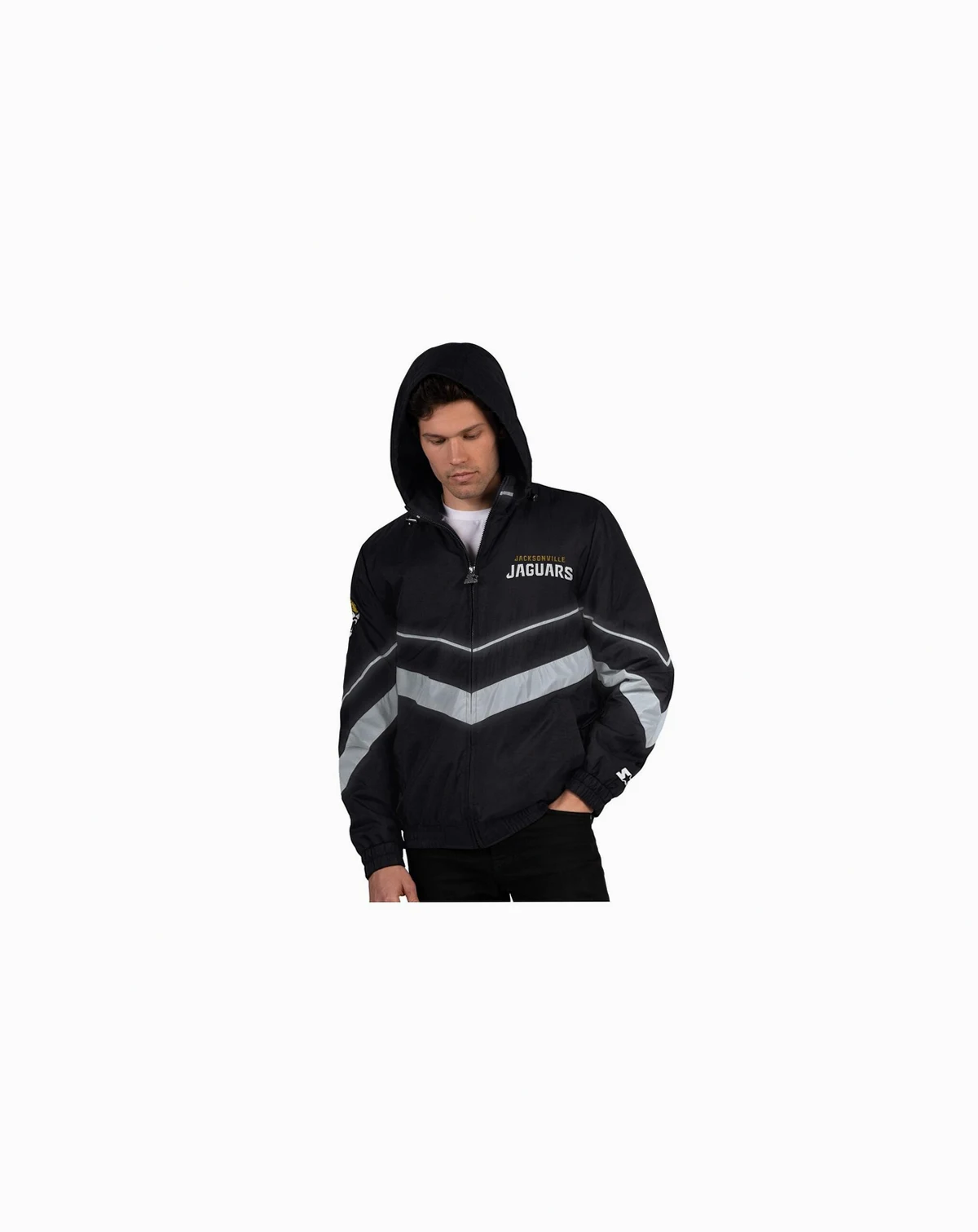Men's Black/Teal Jacksonville Jaguars Thursday Night Gridiron Full-Zip Jacket