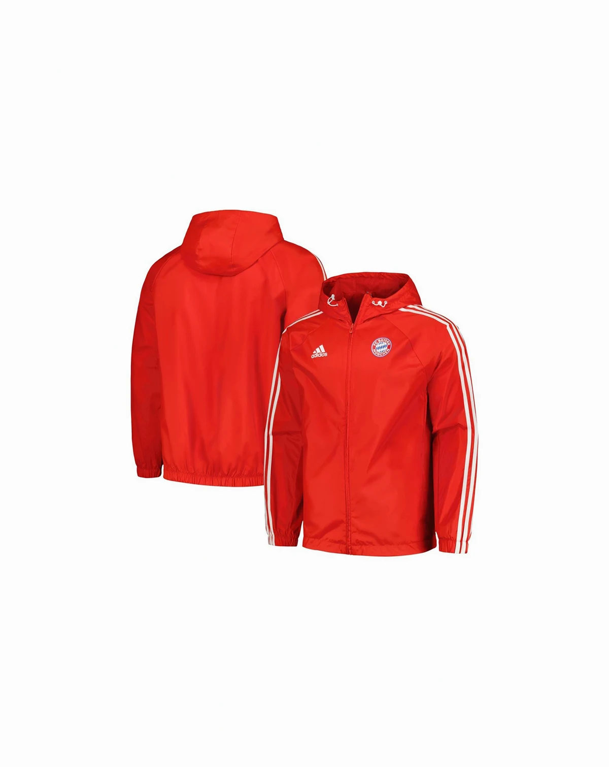 Men's Red Bayern Munich 2023/24 DNA Raglan Full-Zip Windbreaker