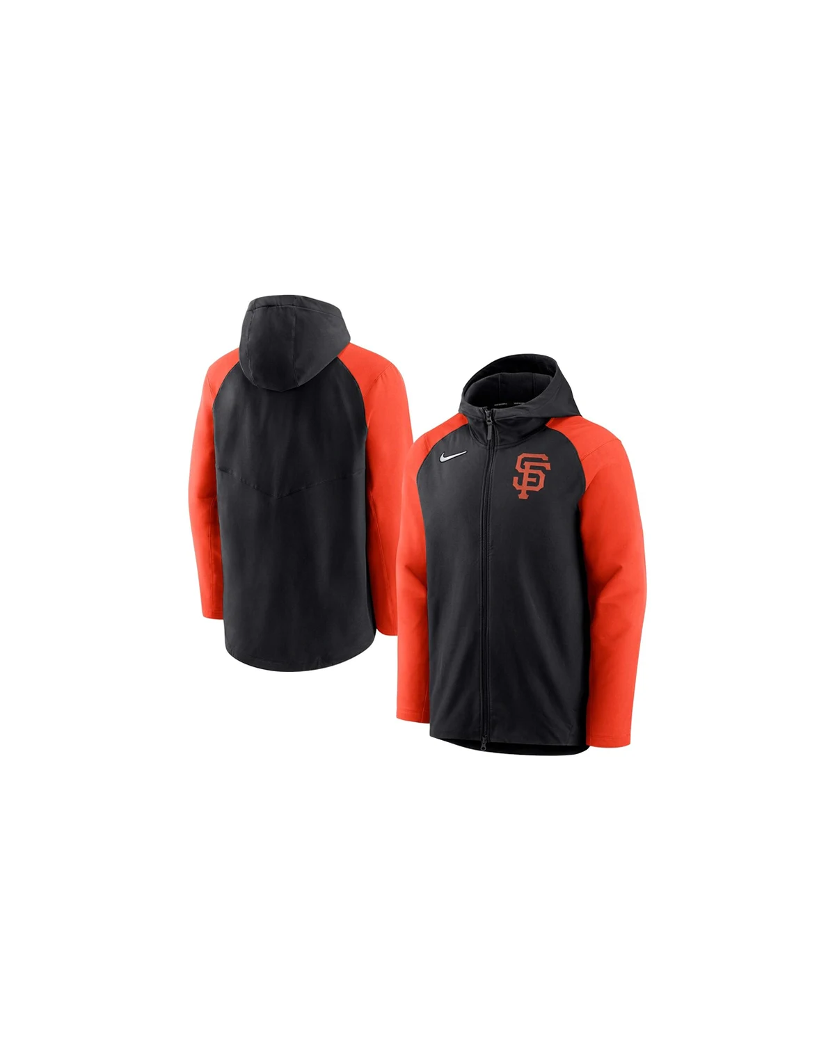 Men's Black, Orange San Francisco Giants Authentic Collection Full-Zip Hoodie Performance Jacket