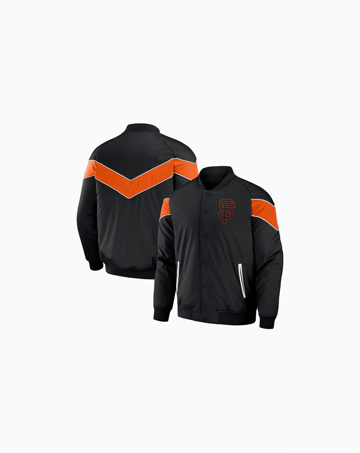Men's Darius Rucker Collection by Black San Francisco Giants Baseball Raglan Full-Snap Jacket