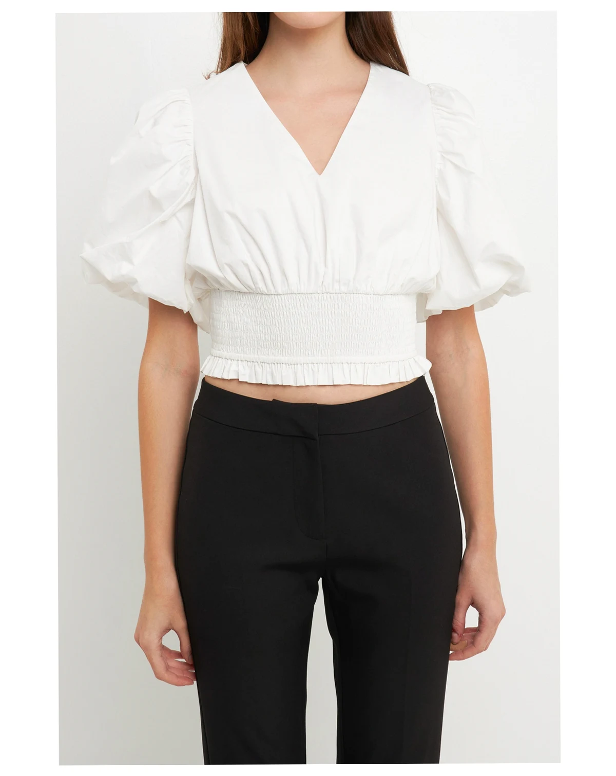 Women's Smocked waist Top