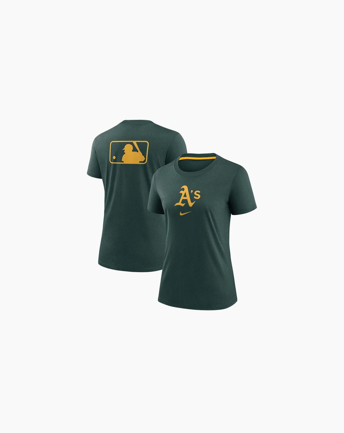 Women's Green Athletics Authentic Collection Early Work Tri-Blend T-Shirt