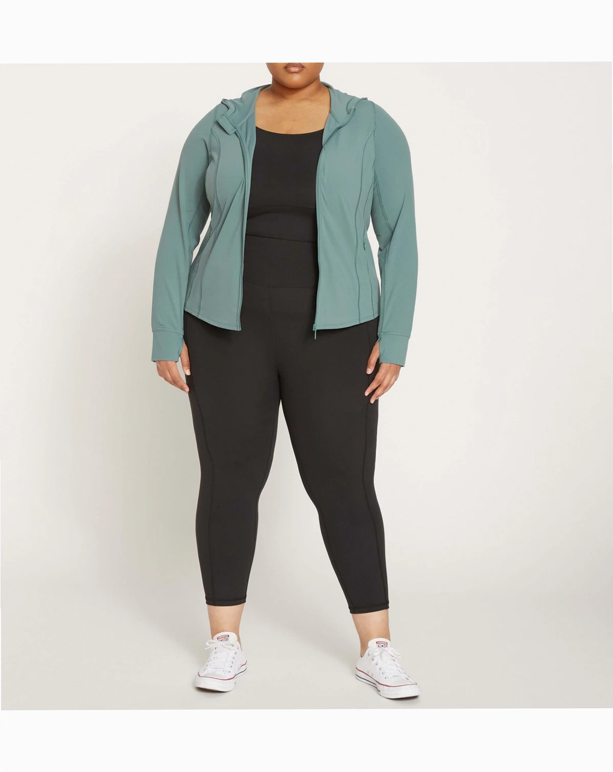 Plus Size Next-to-Naked Cropped Pocket Legging