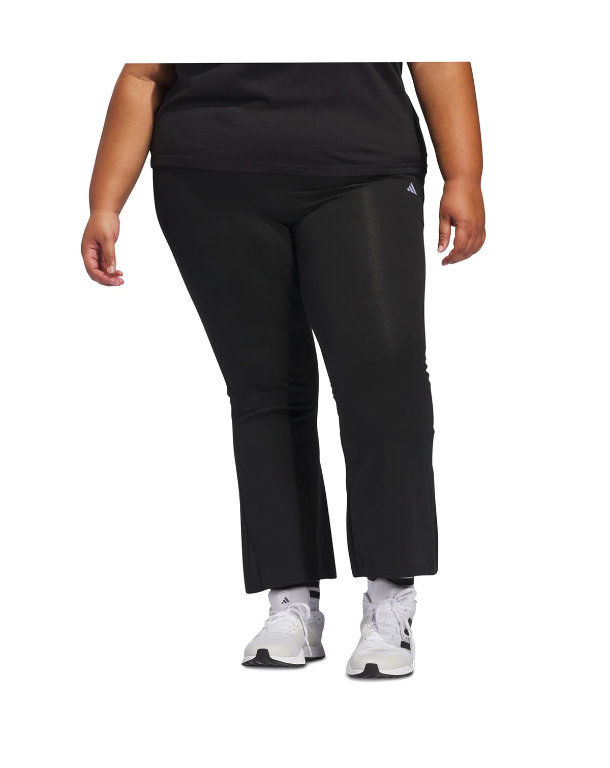Plus Size Small Logo Flare Pants