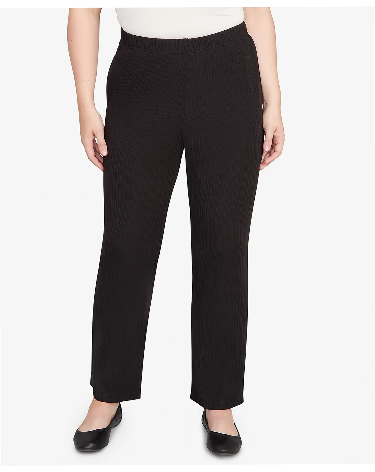 Women's Ribbed Knit Short Length Pants