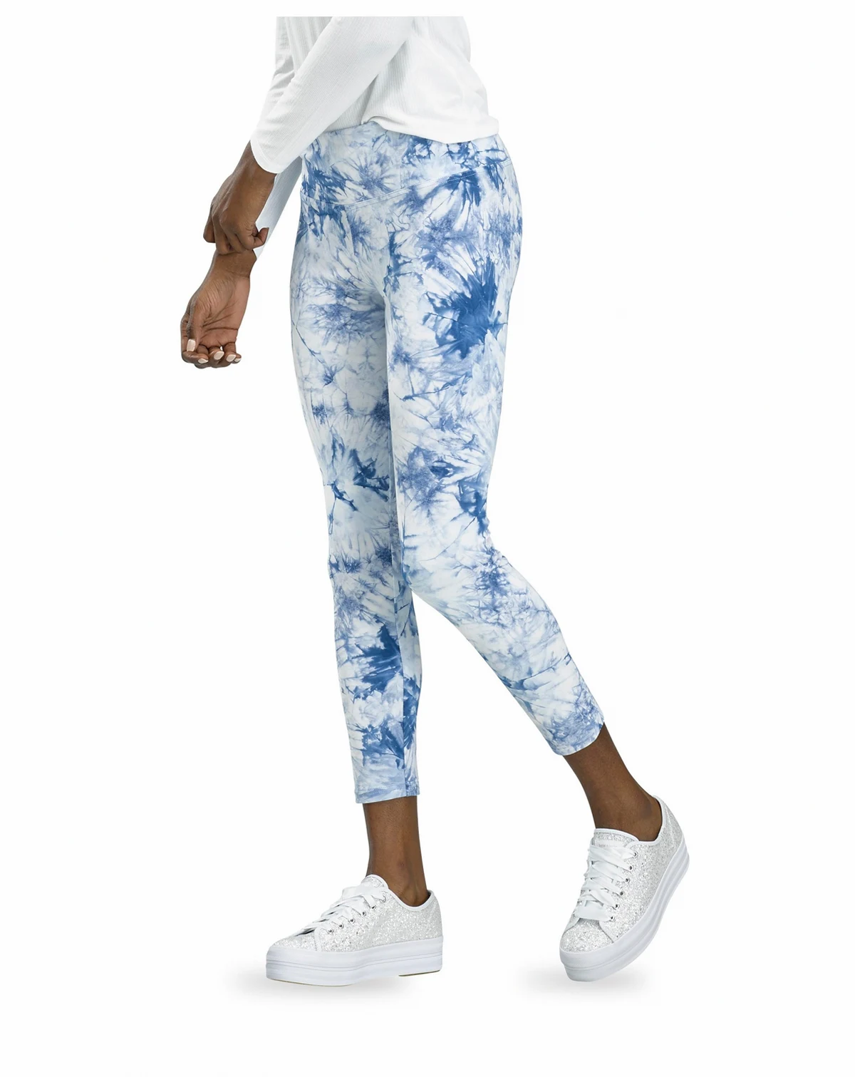 Active Tonal Tie Dye Skimmer Cropped Leggings