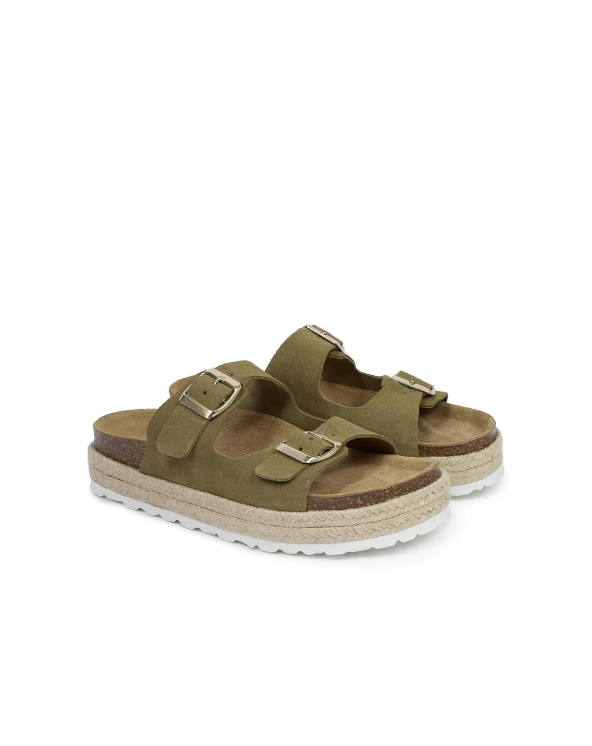 Womens's Double Buckle Sandal