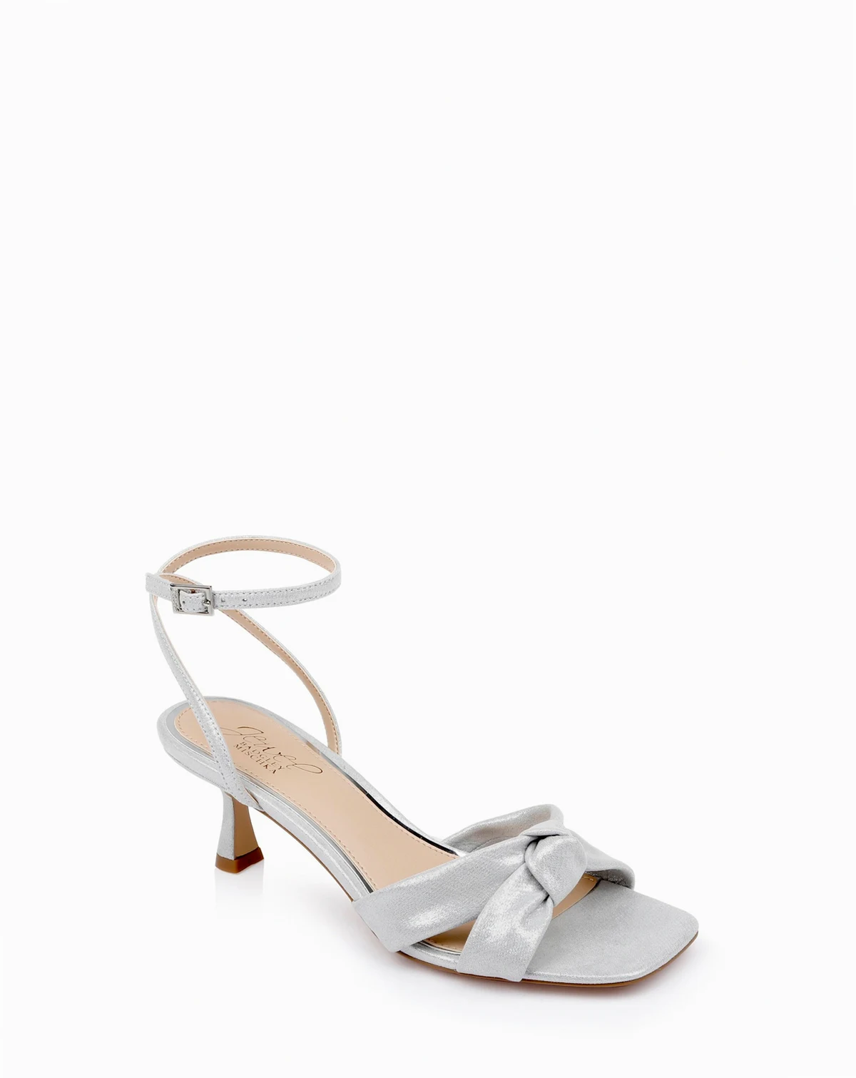 Women's Valarie Square Toe Kitten Heel Evening Sandals