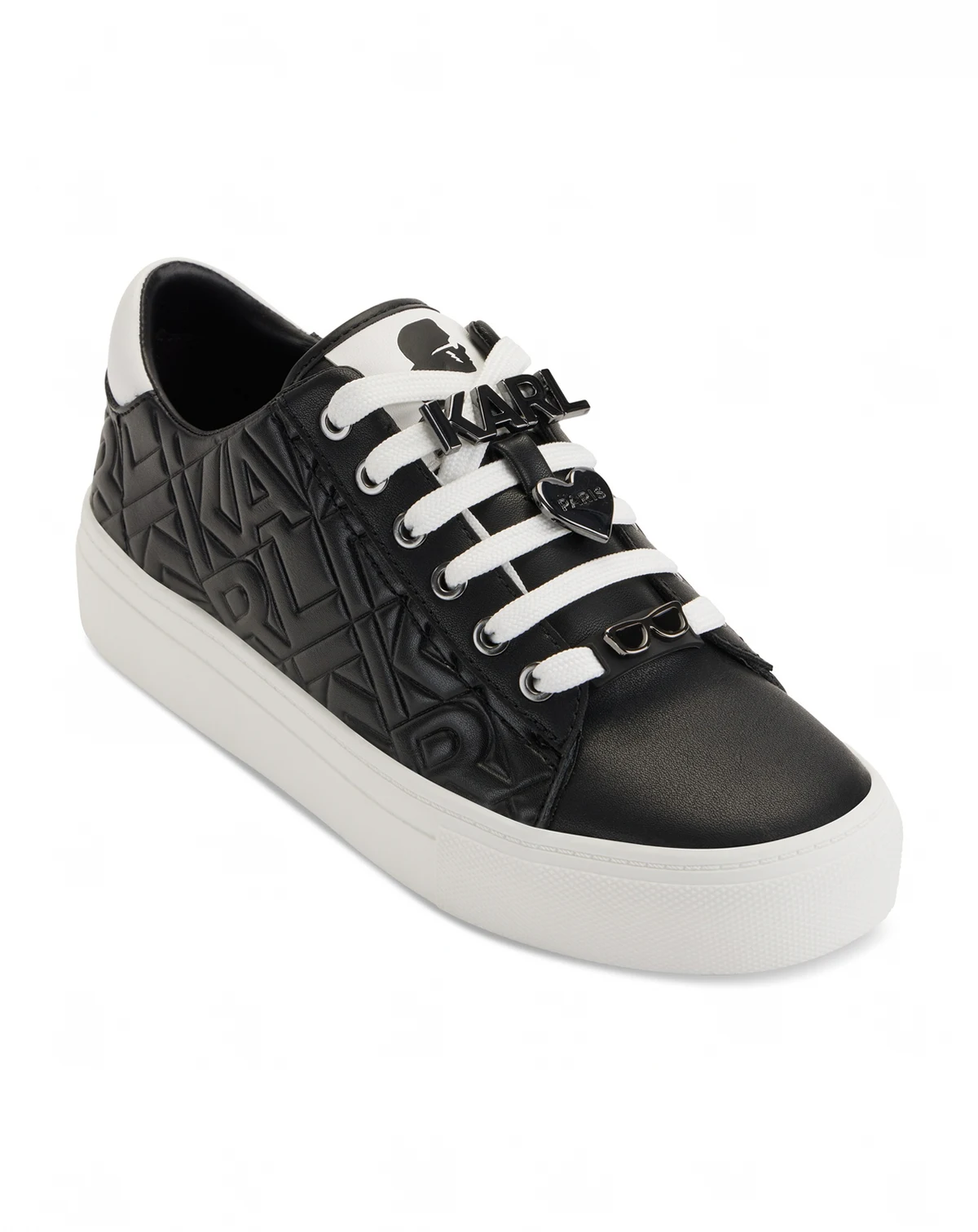 Cate Karl Box Lace-Up Low-Top Sneakers