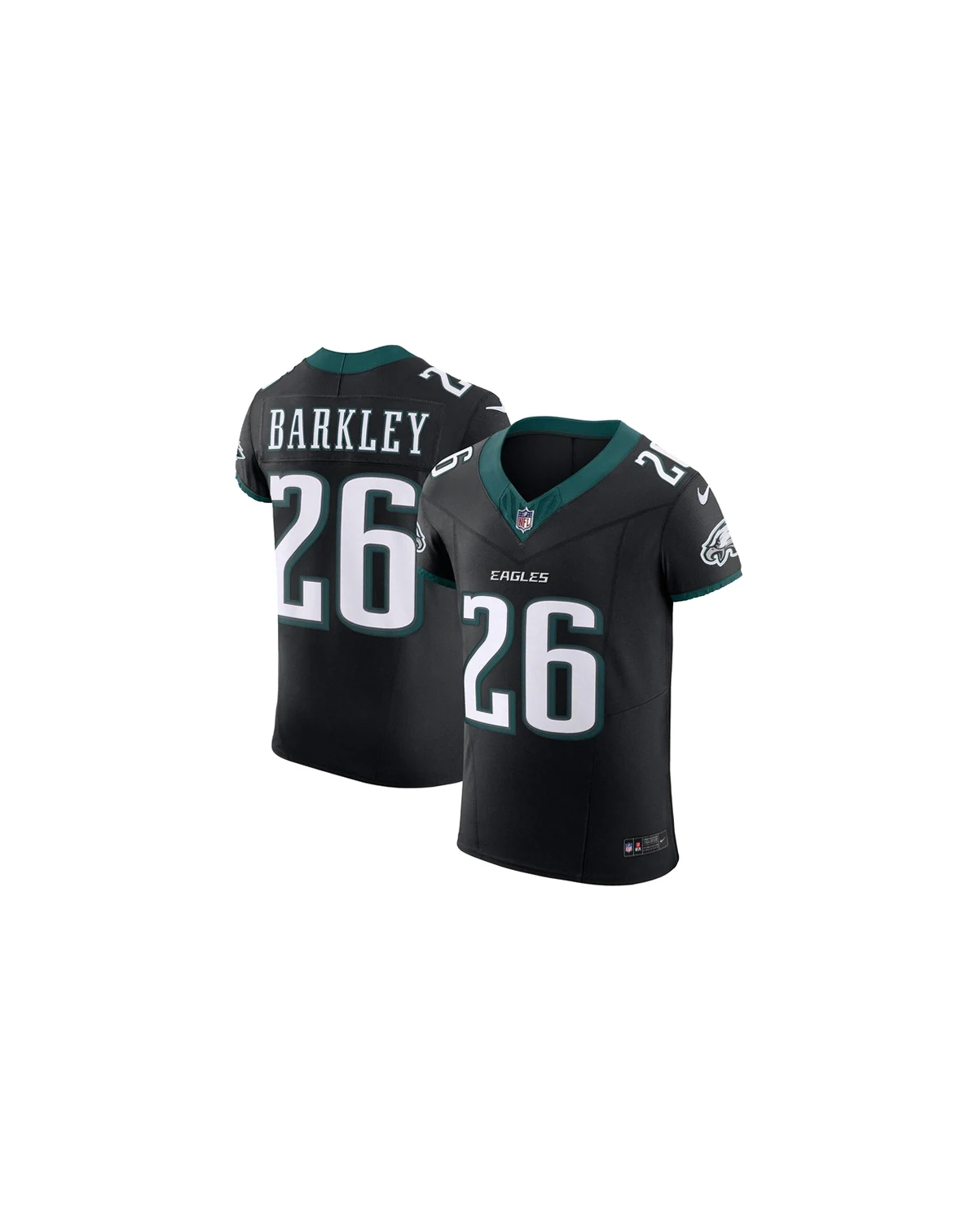 Men's Saquon Barkley Black Philadelphia Eagles Alternate Vapor F.U.S.E. Elite Jersey