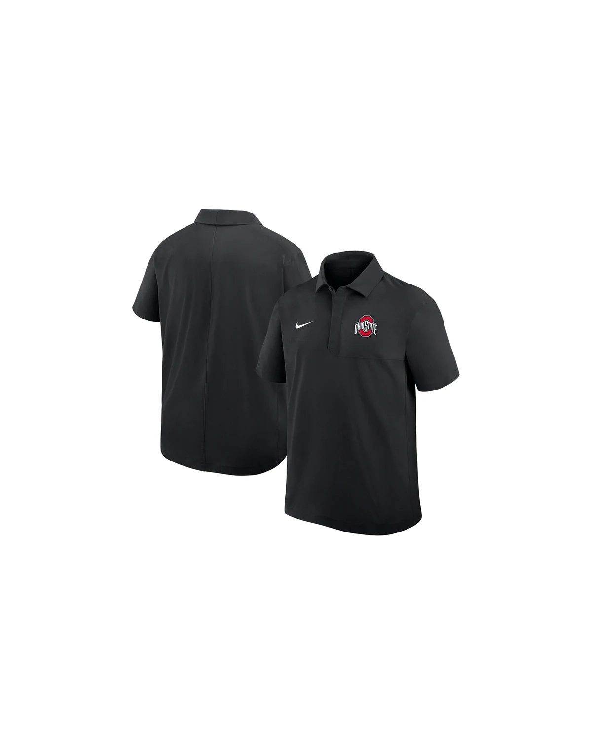 Men's Black Ohio State Buckeyes 2025 Coaches Sideline Polo Shirt