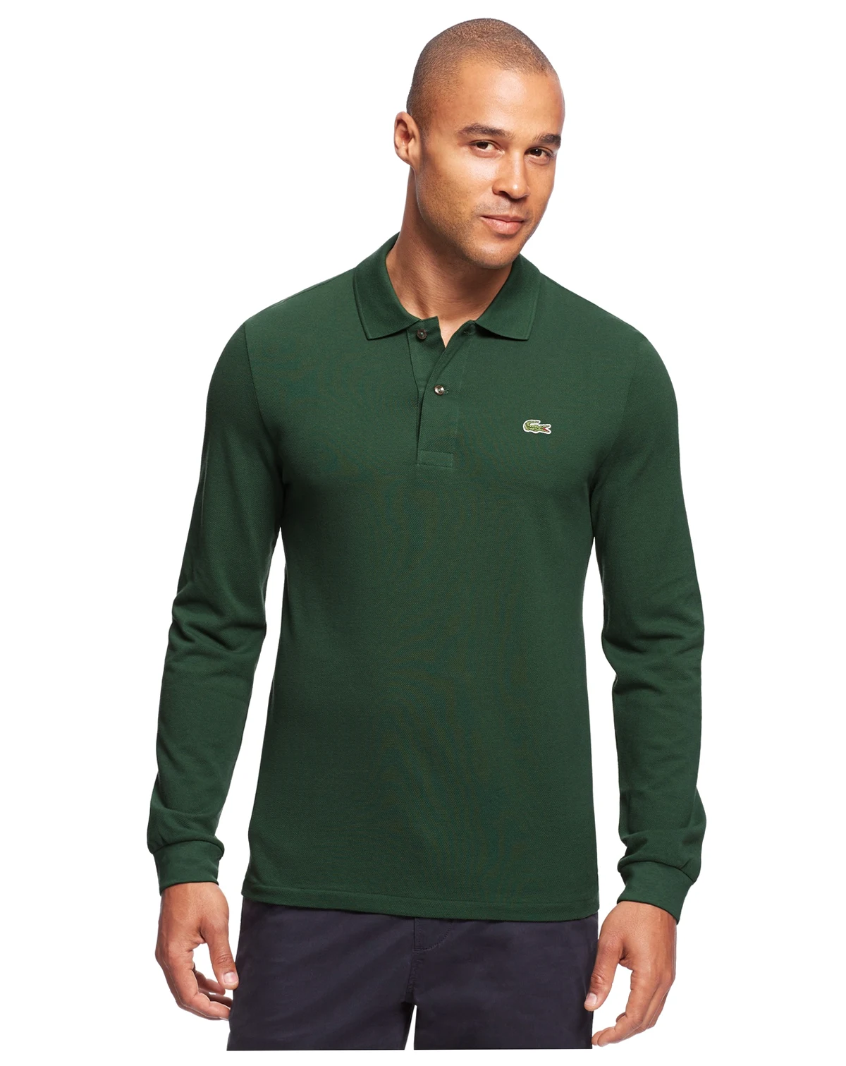 Men's Long Sleeve Pique Polo