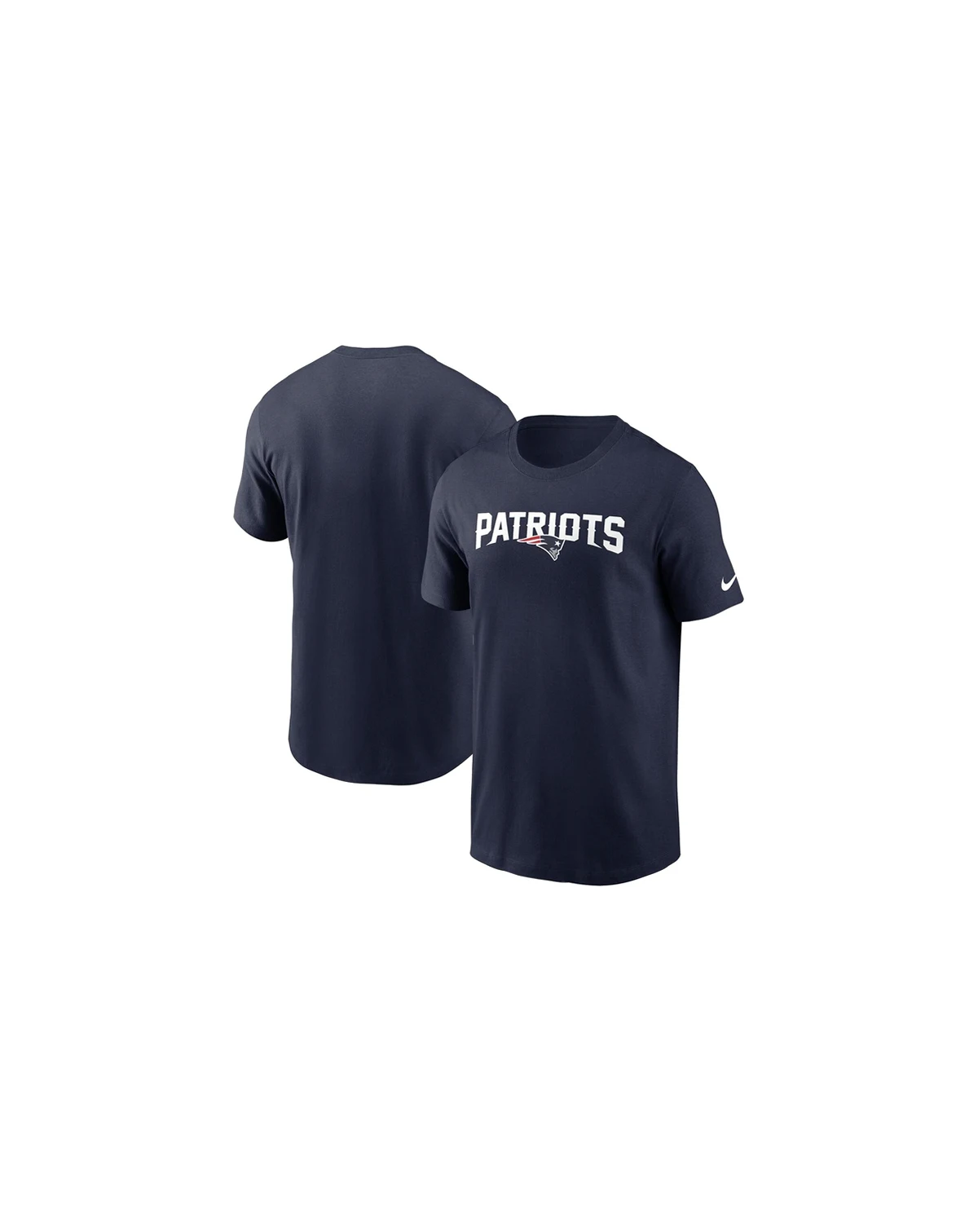 Men's Navy New England Patriots Primetime Wordmark Essential T-Shirt