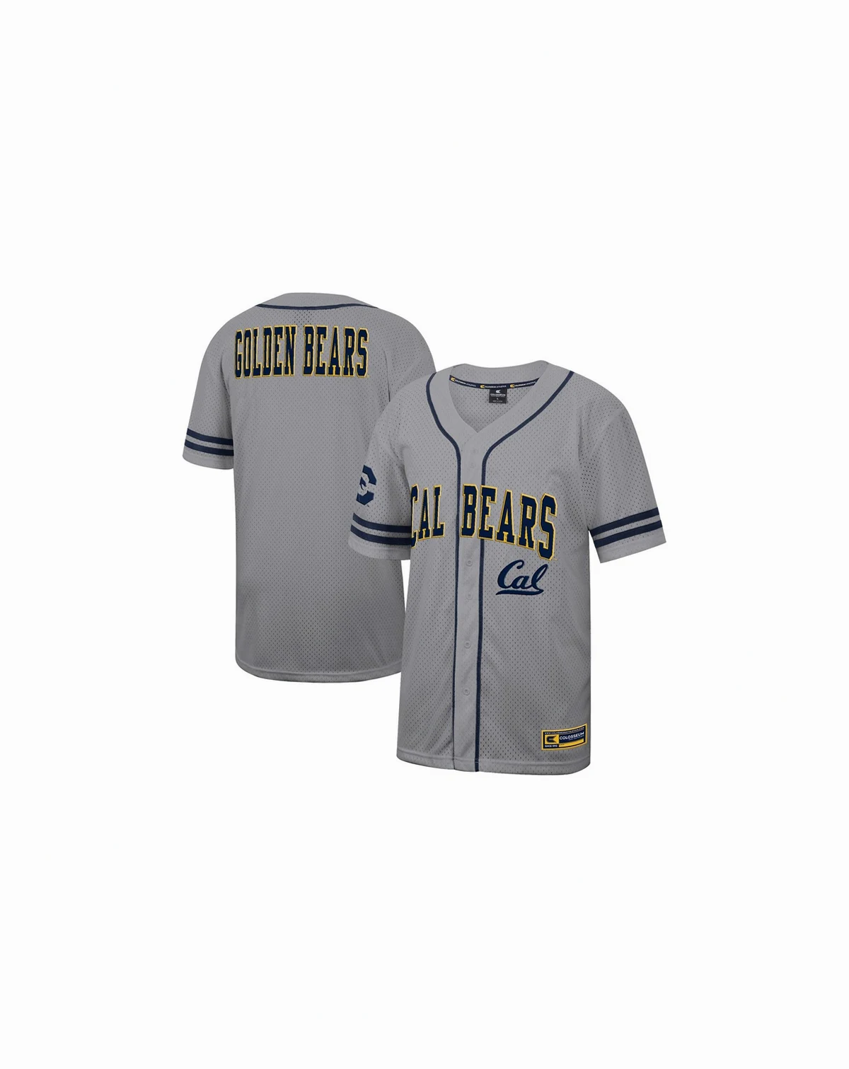 Men's Gray Cal Bears Free Spirited Baseball Jersey