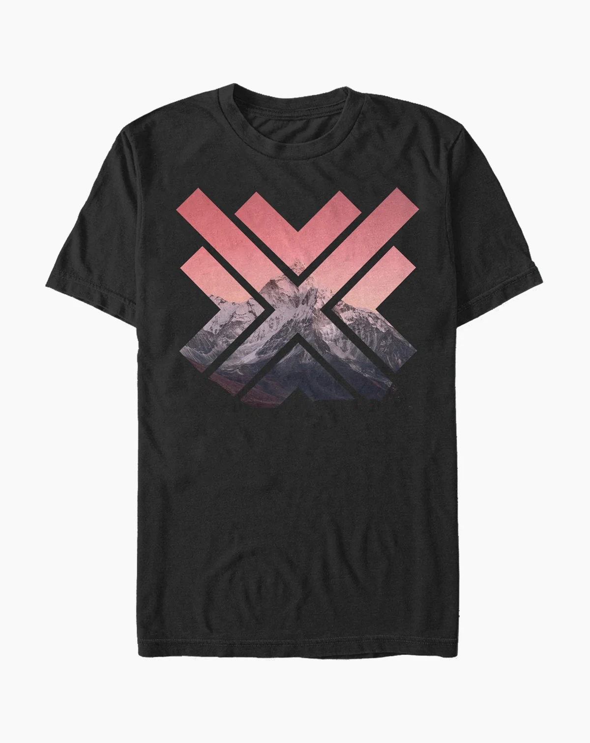 Men's Geo Mountain Short Sleeve Crew T-shirt