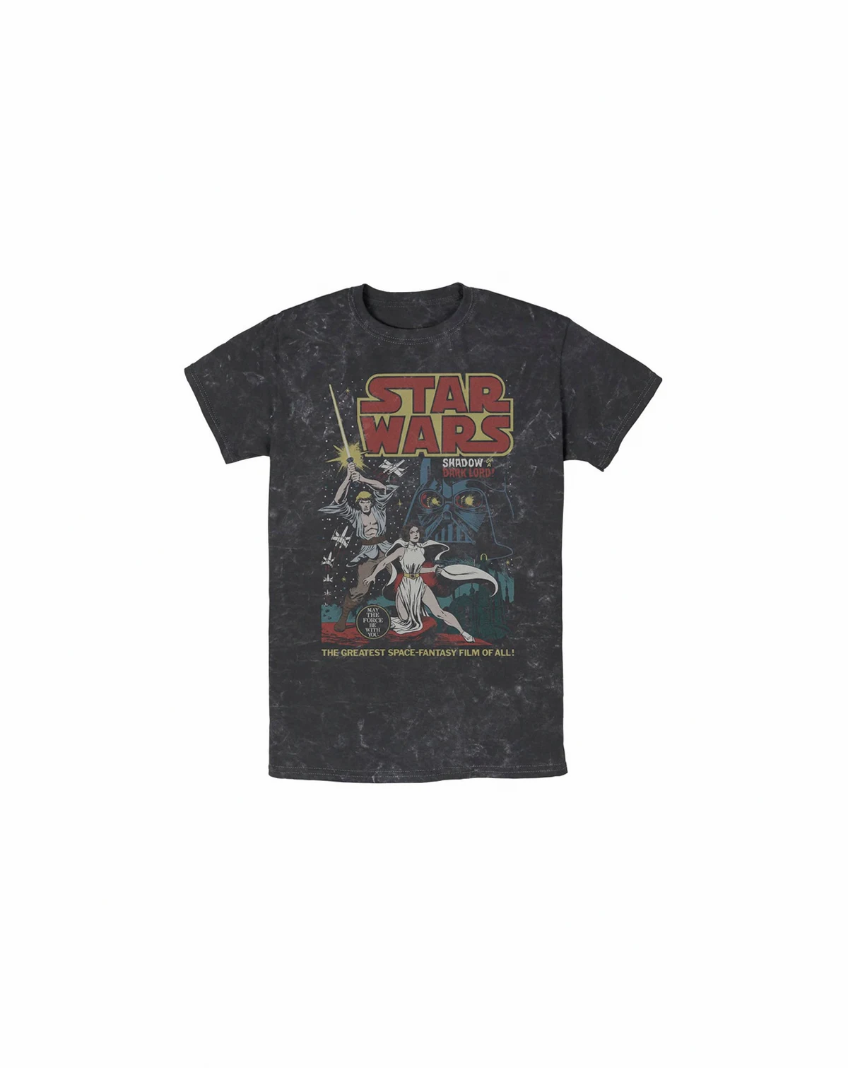 Men's Star Wars Great Space Fantasy Short Sleeve Mineral Wash T-shirt