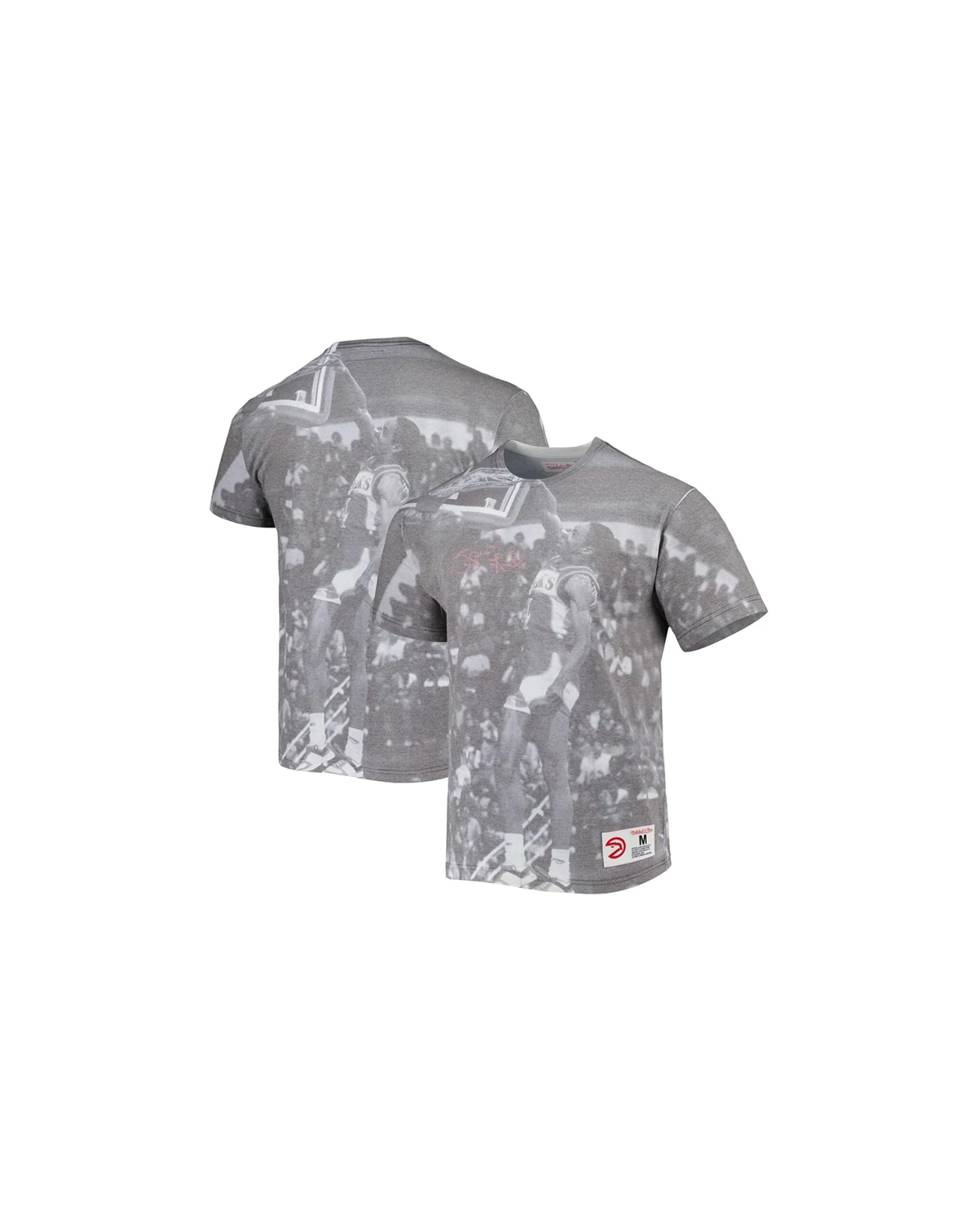Men's Spud Webb Gray Atlanta Hawks Above The Rim Sublimated T-shirt