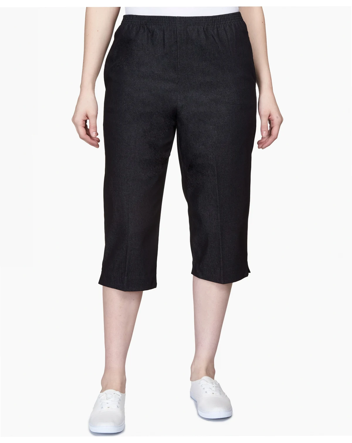 Classics Pull-On Cropped Denim Pants