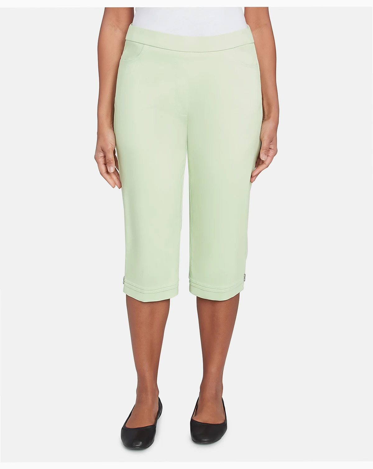 Women's Parrot Cay Novelty Cuff Tummy Control Capri Pants