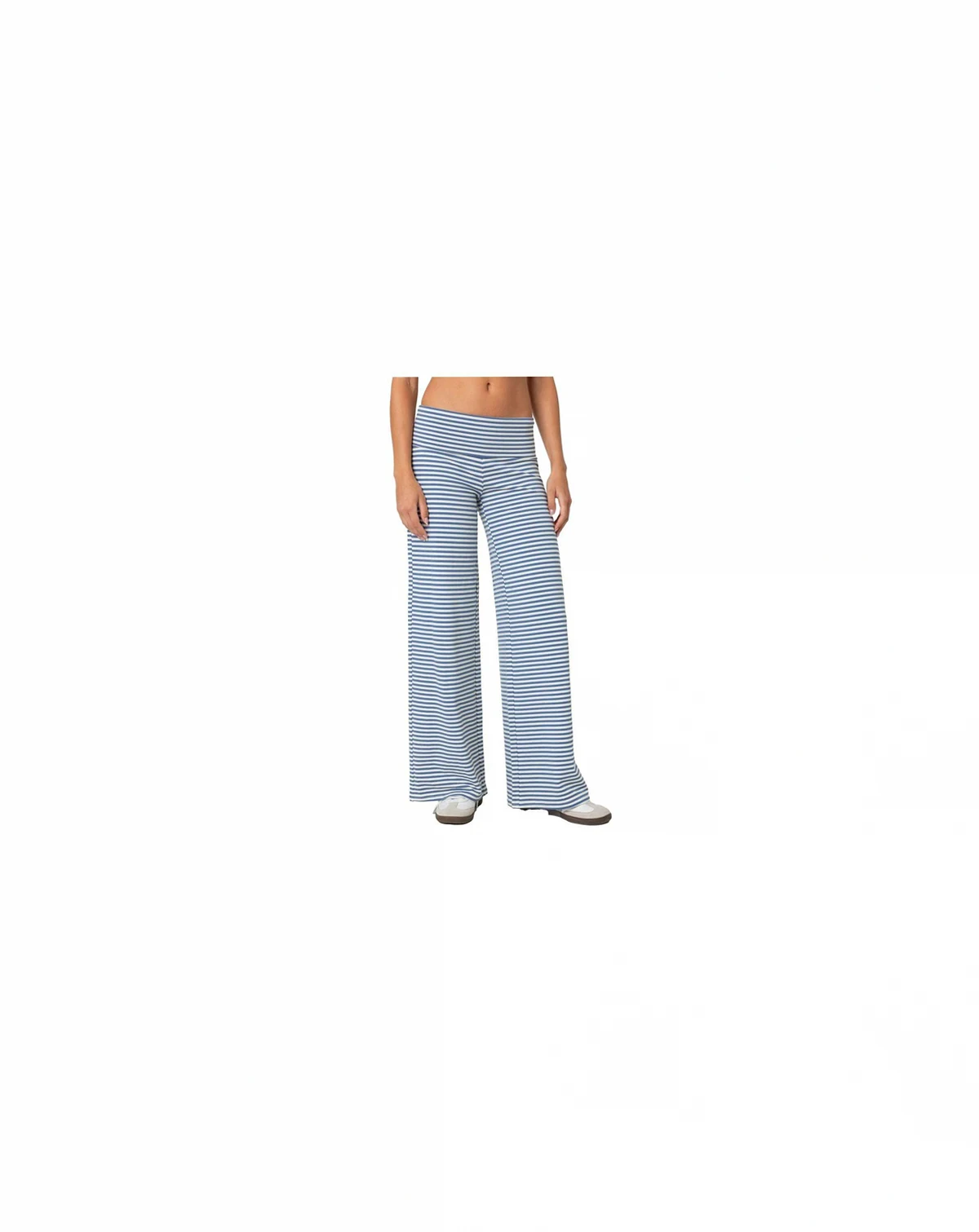 Women's Lilah Striped Fold Over Pants
