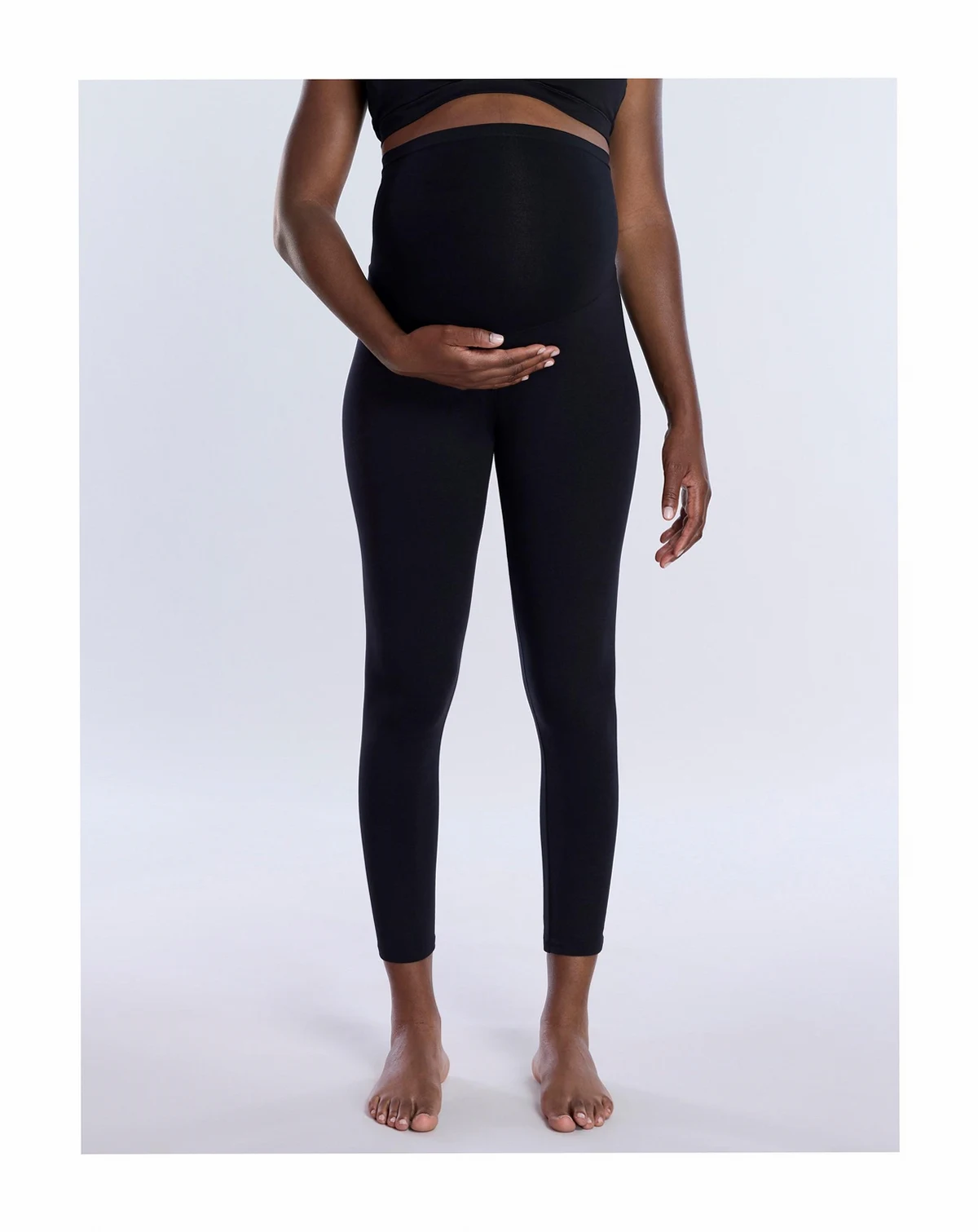 Maternity Motherhood Essential Stretch Secret Fit Over the Belly Leggings - Motherhood