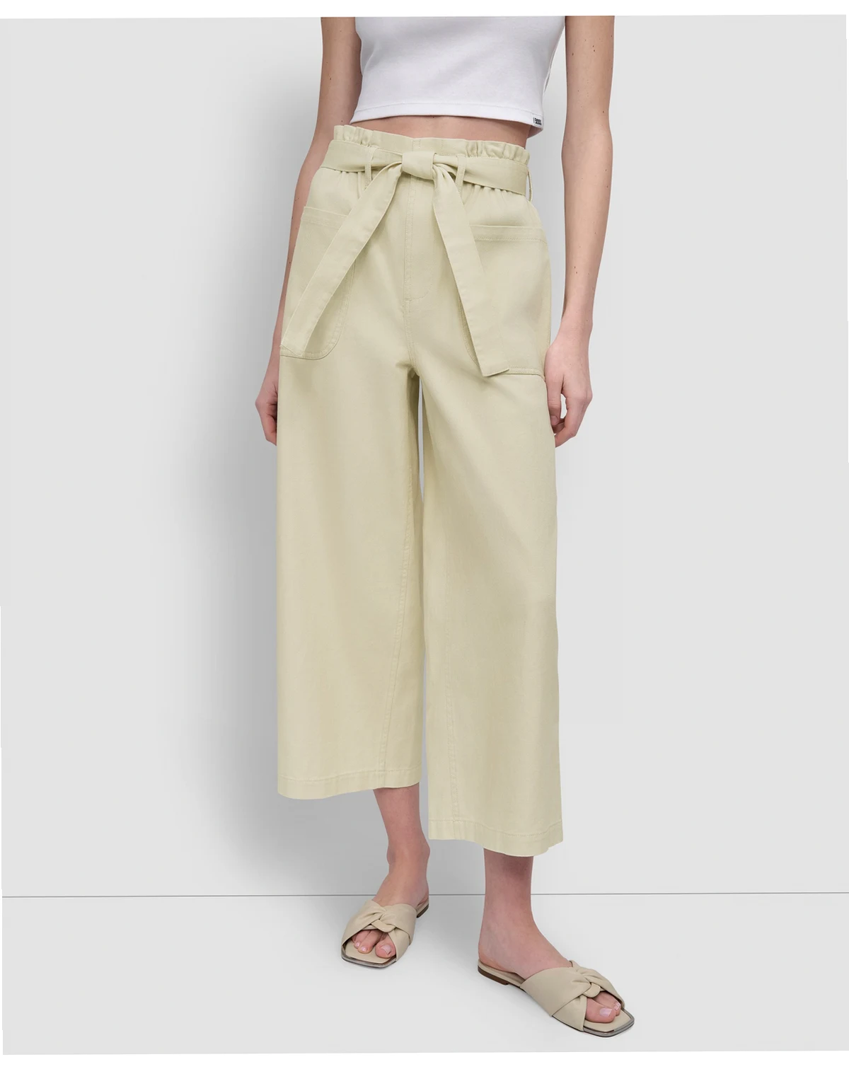 Women's High-Rise Paper Bag Pants