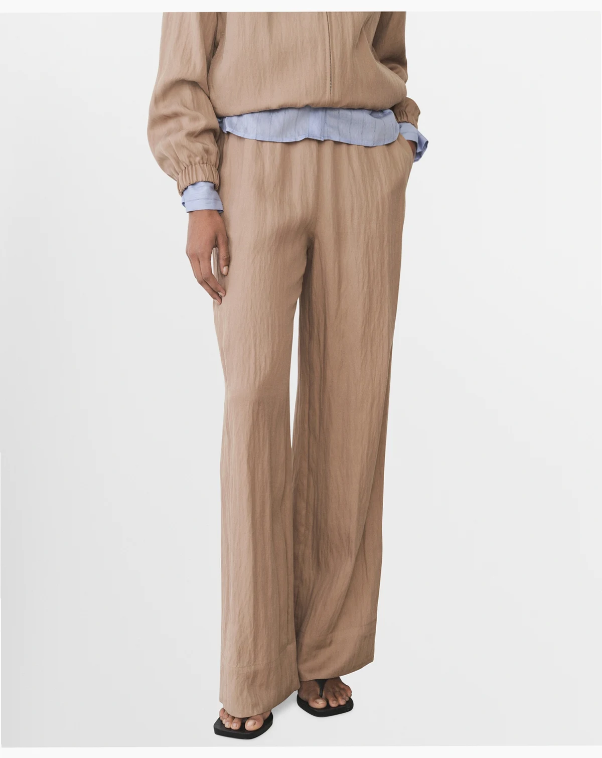 Women's Straight Lyocell Texture Pants