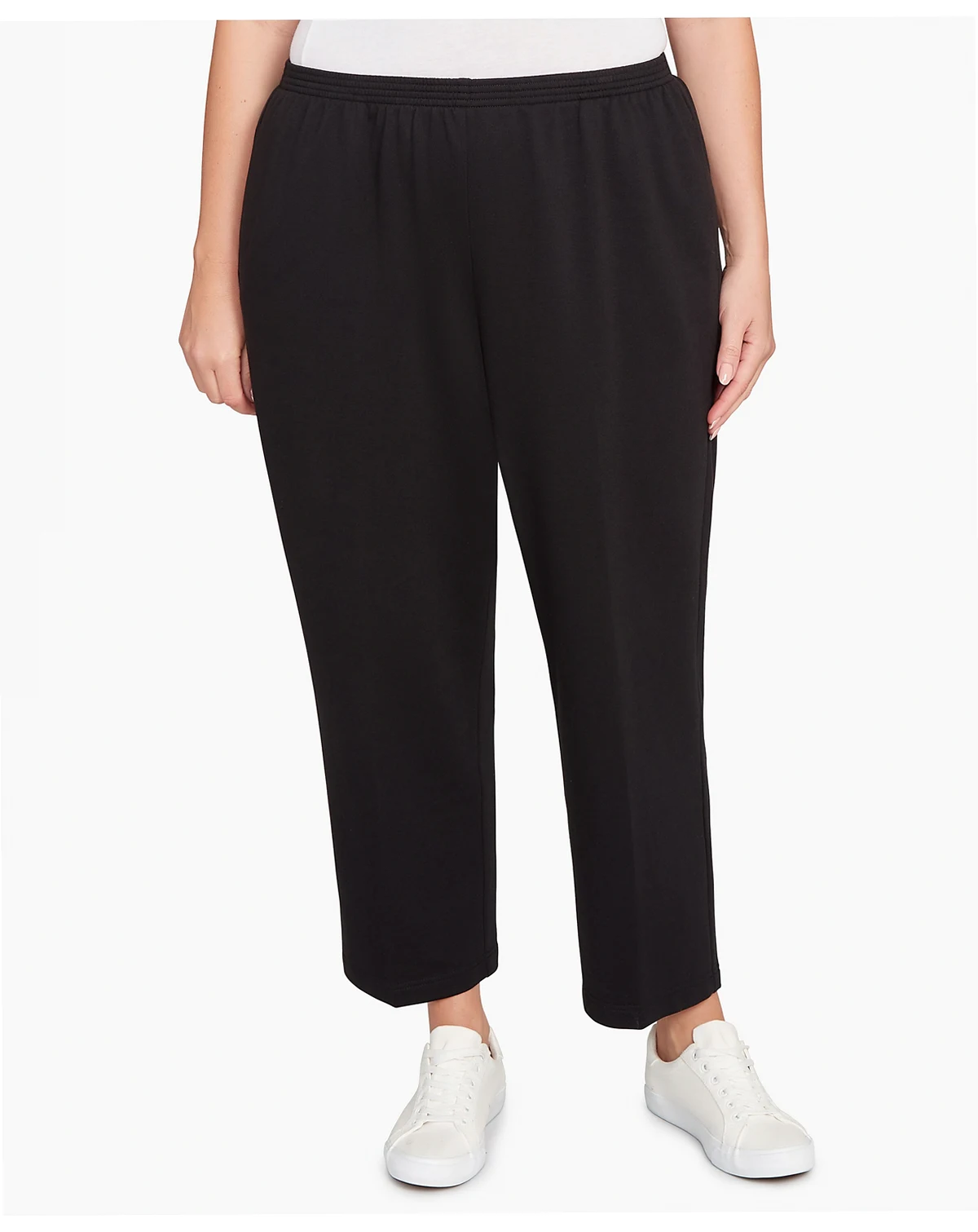 Plus Size Classic French Terry Average Length Pants