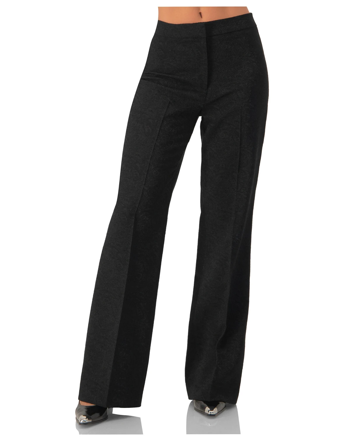 Women's Straight-Leg Pants with Zipper