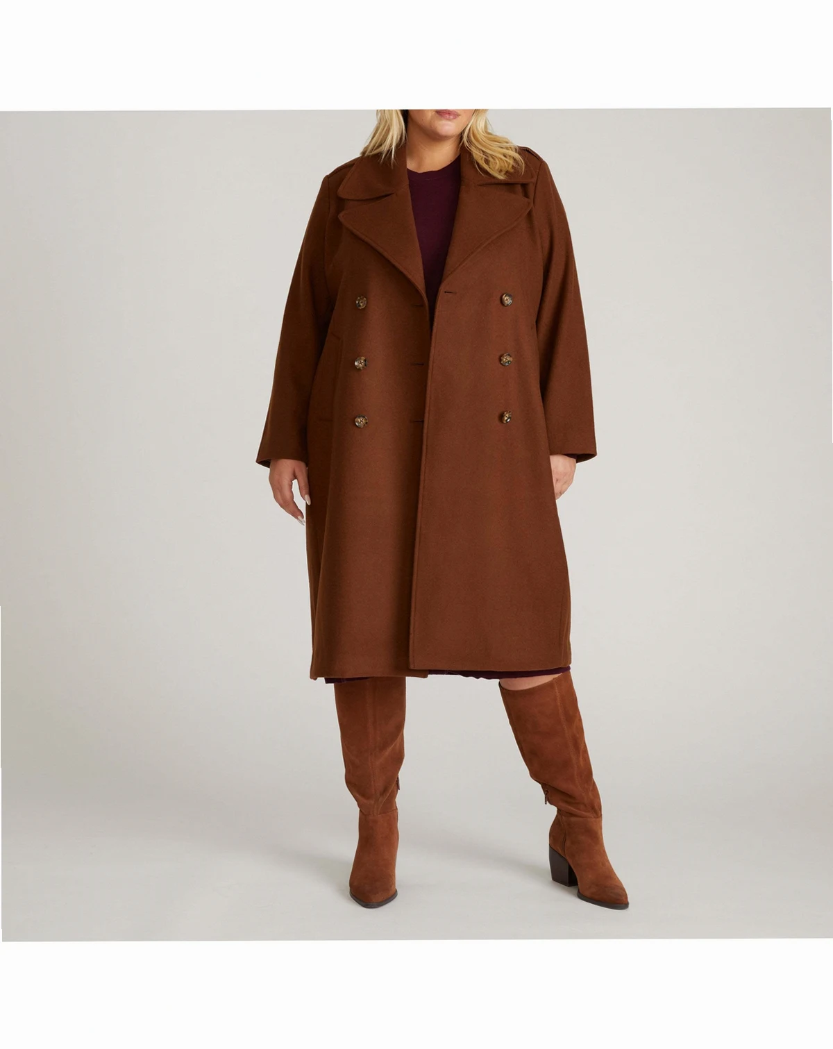 Plus Size Callaghan Wool Coat