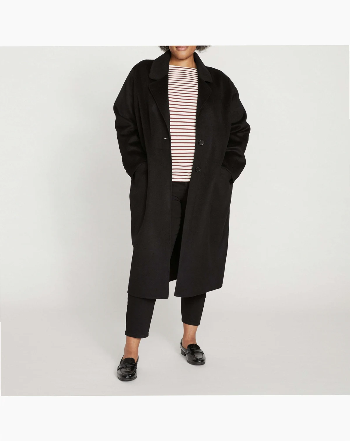 Plus Size Plus Double Face Luxe Coat