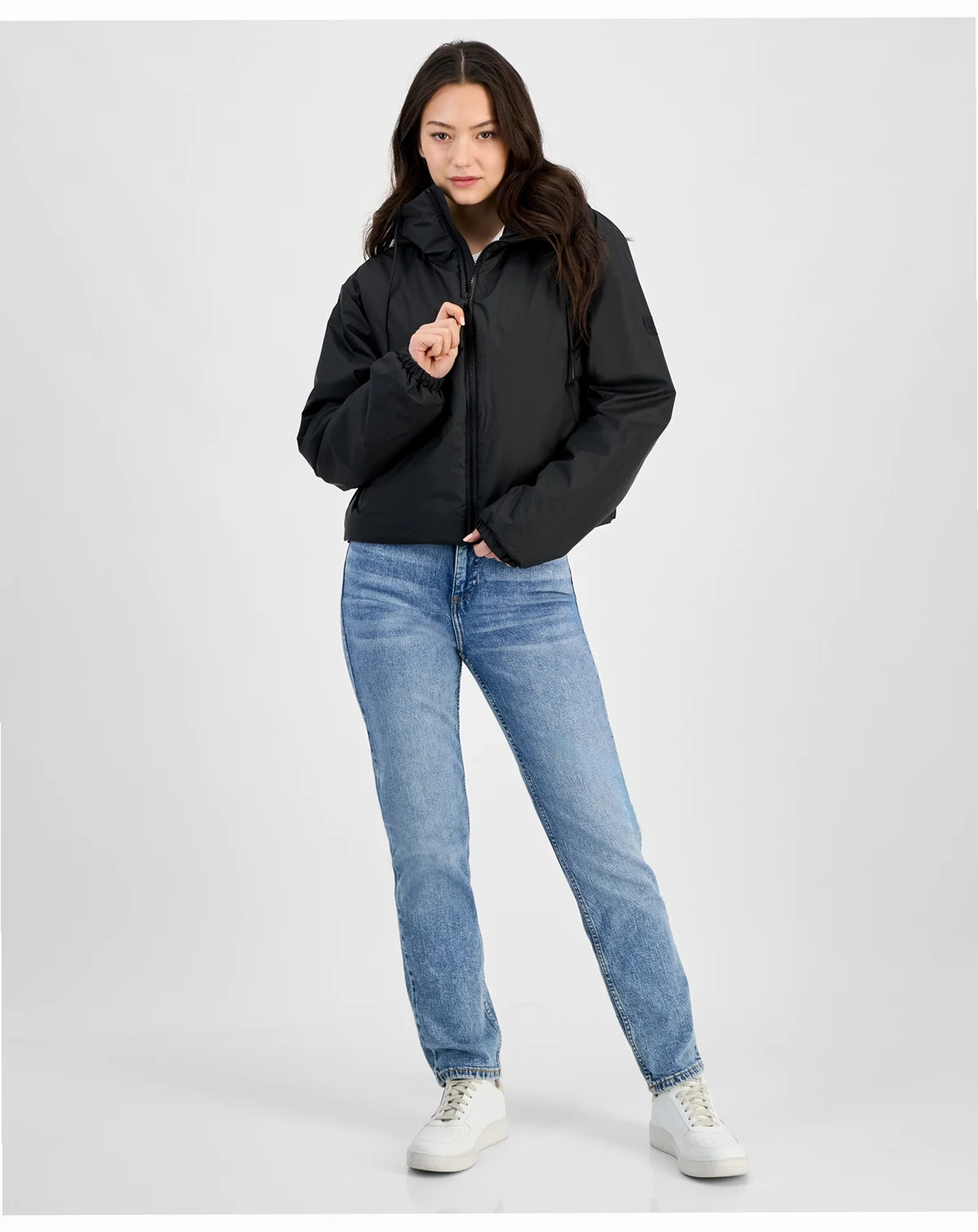 Women's Lohja Padded Hooded Short Rain Coat