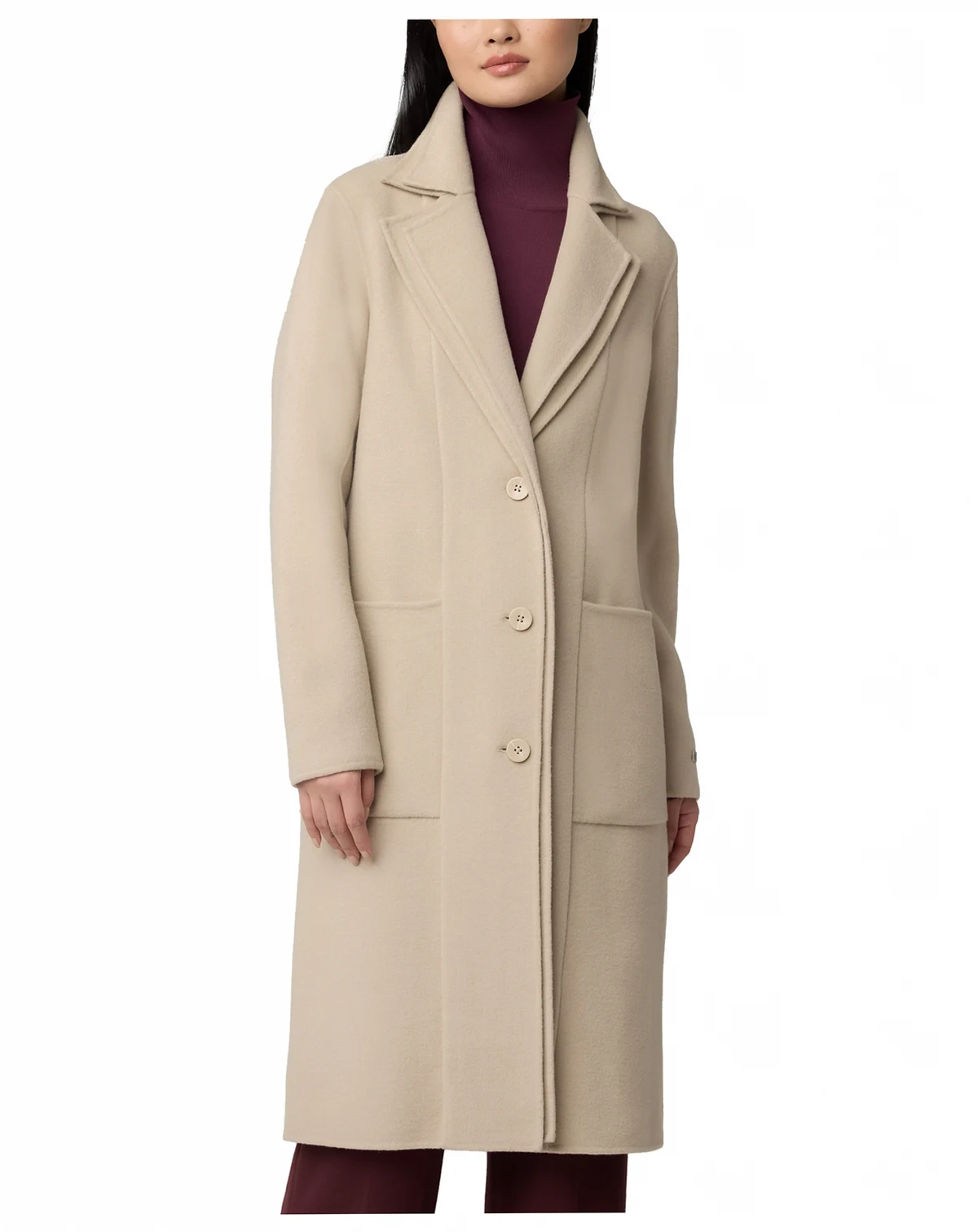 Women's Benicia Double Face Wool Coat
