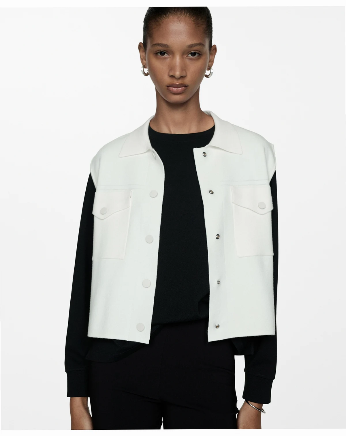 Women's Pockets Detail Knitted Vest